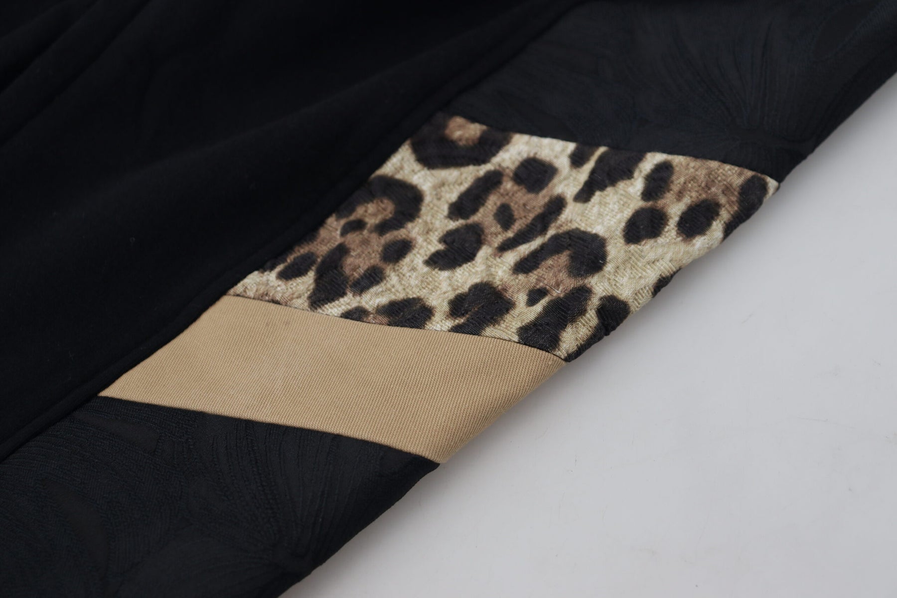 Dolce & Gabbana Black Polyester Skinny Jogger Men Pants | Regal Royce