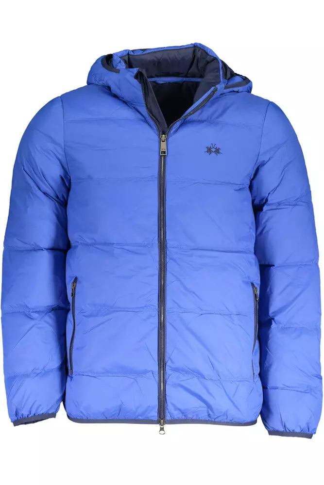 La Martina Blue Polyamide Jacket | Regal Royce