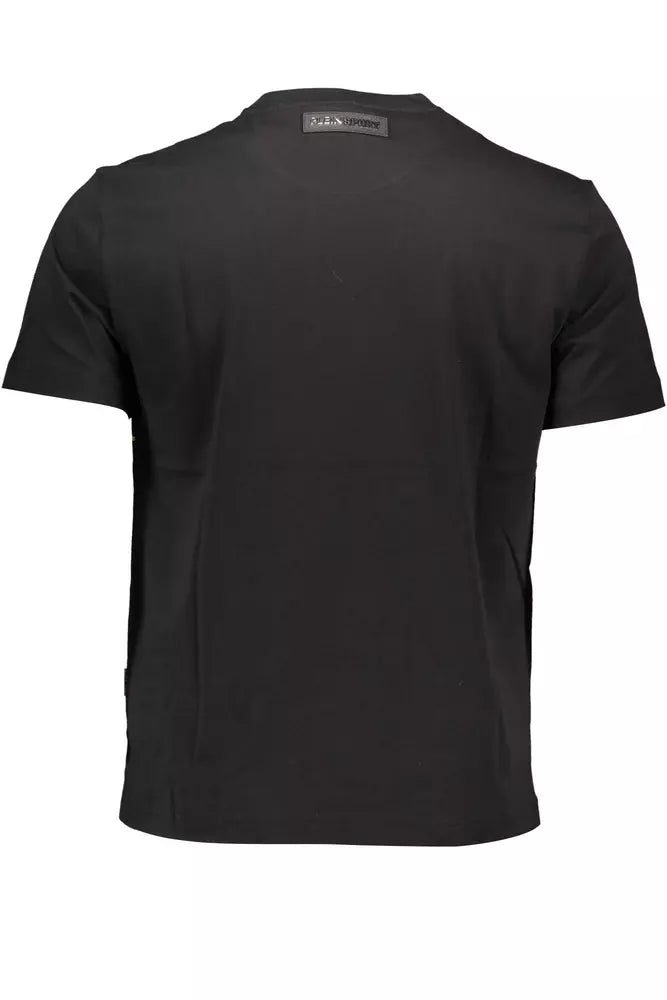 Plein Sport Black Cotton T-Shirt | Regal Royce