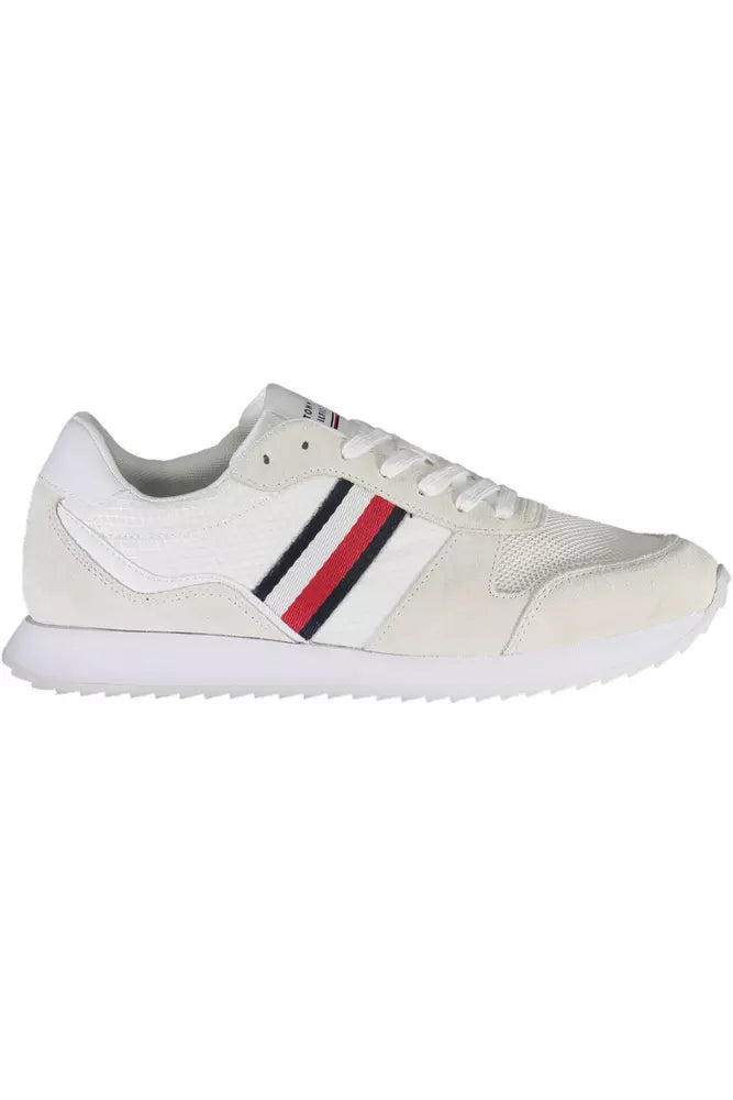 Tommy Hilfiger White Polyester Sneaker | Regal Royce