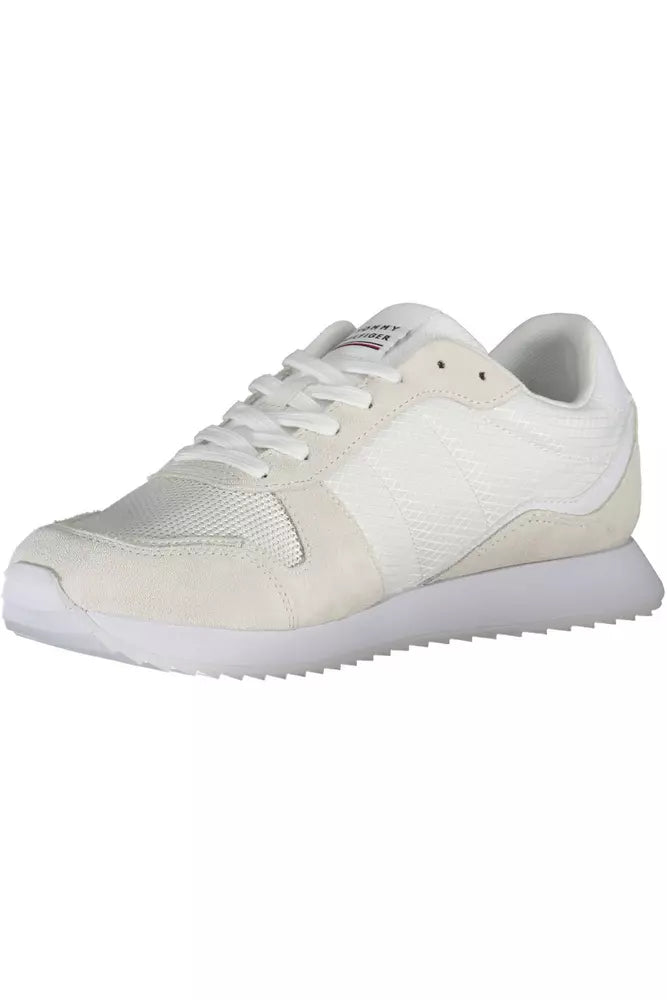 Tommy Hilfiger White Polyester Sneaker | Regal Royce