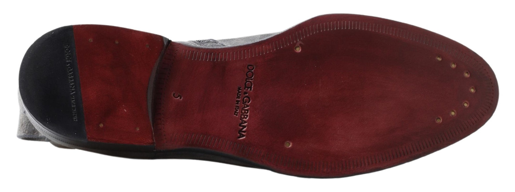 Dolce & Gabbana Gray Leather Men Ankle Boots Shoes | Regal Royce