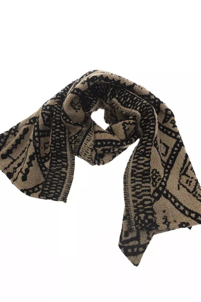 Alpha Studio Brown Wool Women Scarf | Regal Royce