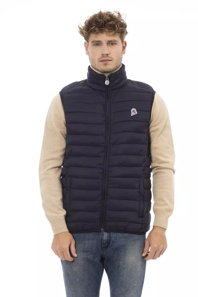 Invicta Blue Polyamide Sleveless Jacket | Regal Royce