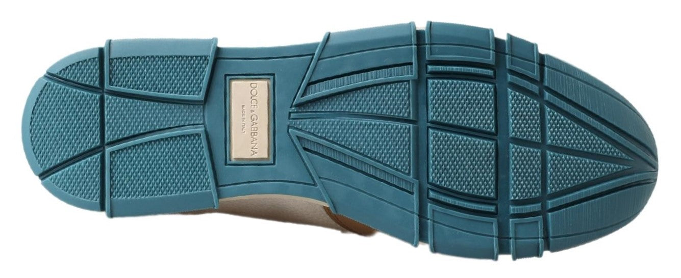 Dolce & Gabbana White Leather Loafers Moccasins Shoes | Regal Royce