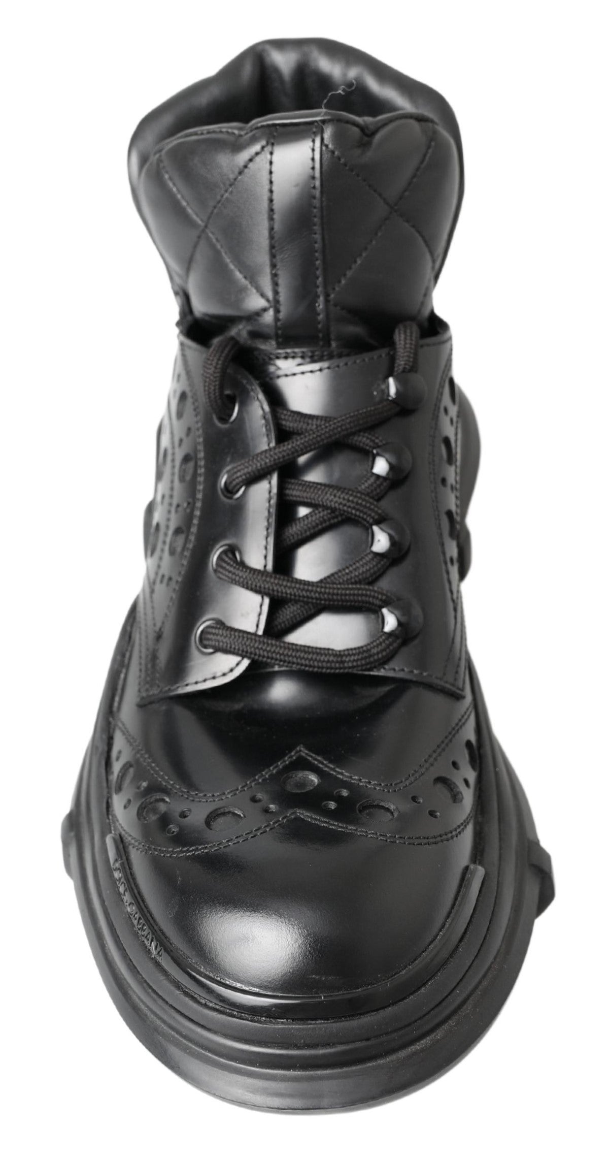 Dolce & Gabbana Black Leather Ankle Casual Boots | Regal Royce
