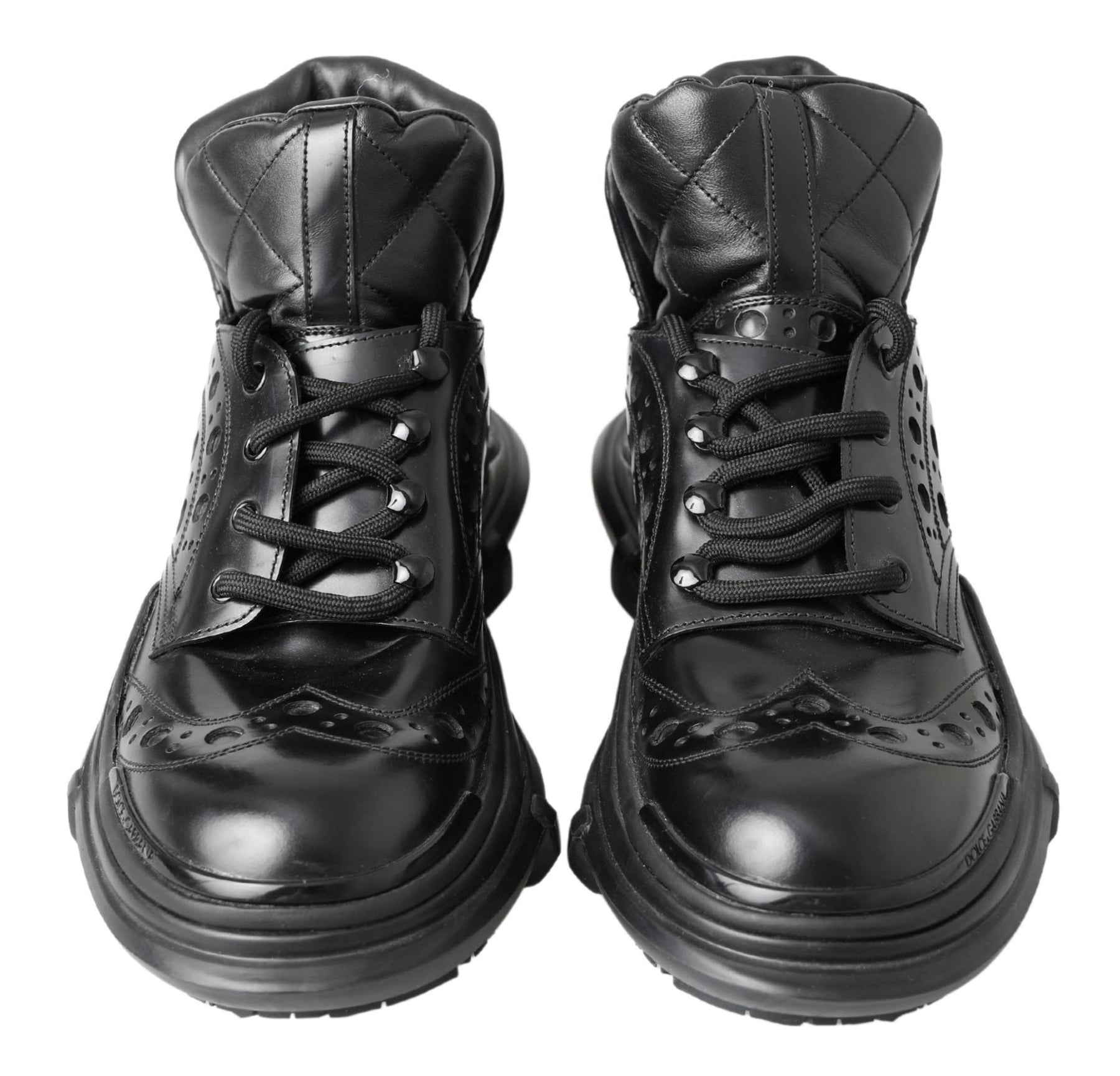 Dolce & Gabbana Black Leather Ankle Casual Boots | Regal Royce