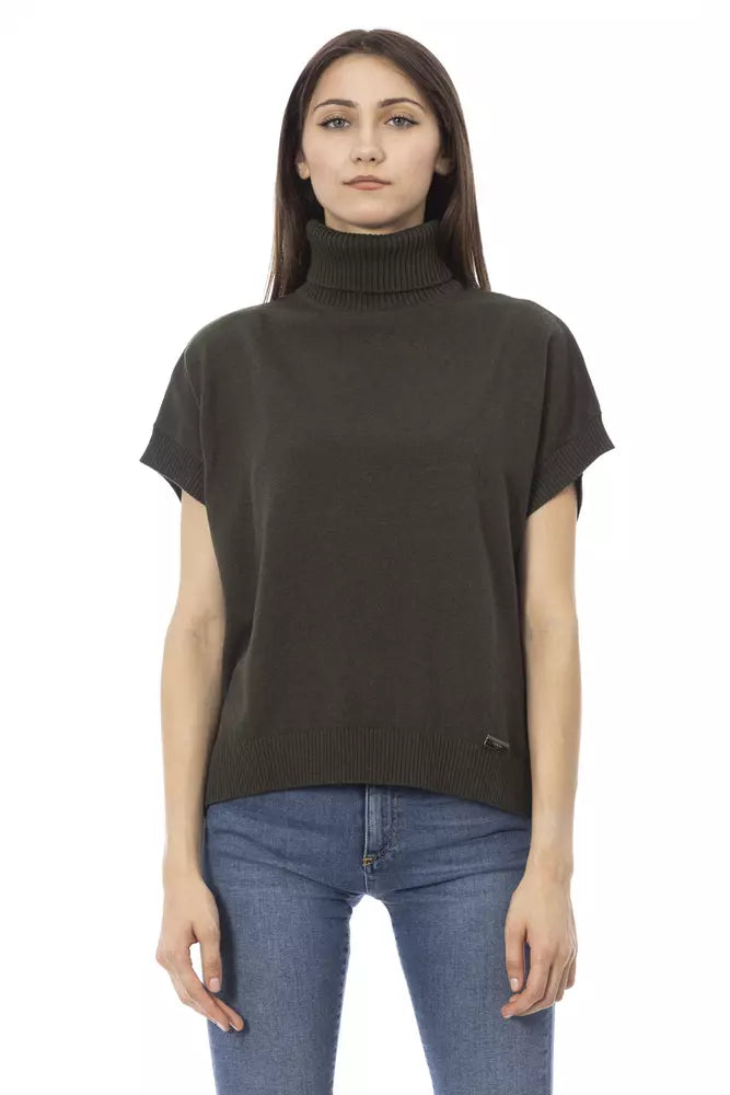 Baldinini Trend Green Wool Women Sweater | Regal Royce