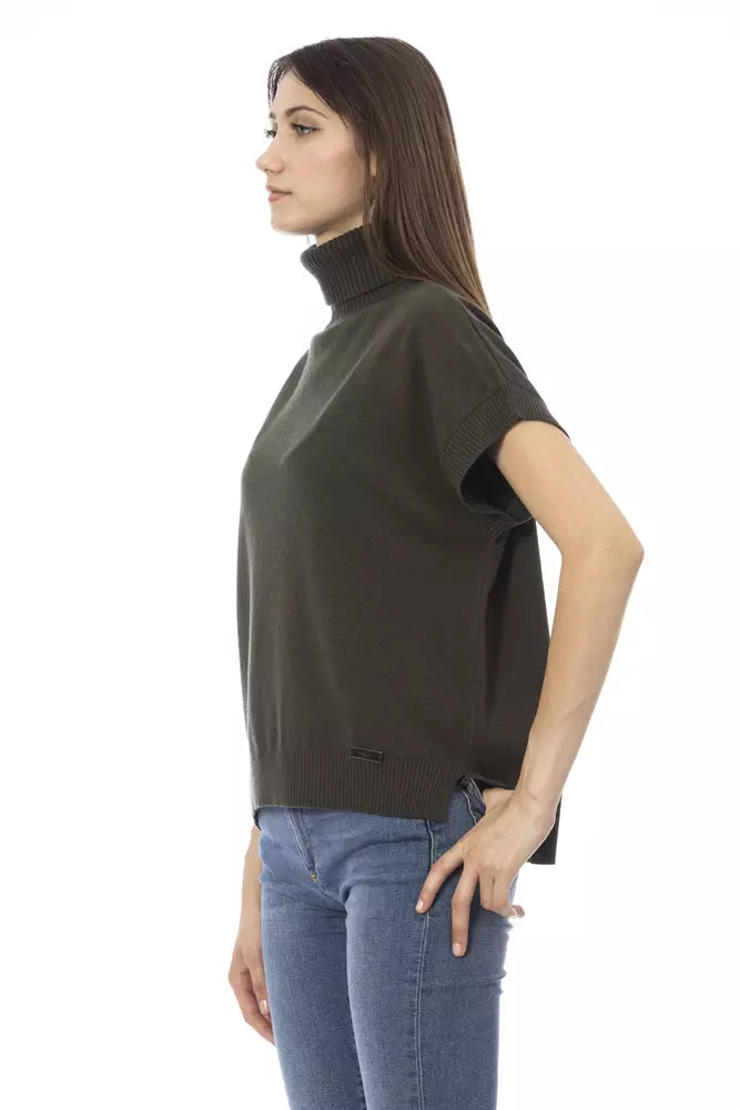 Baldinini Trend Green Wool Women Sweater | Regal Royce