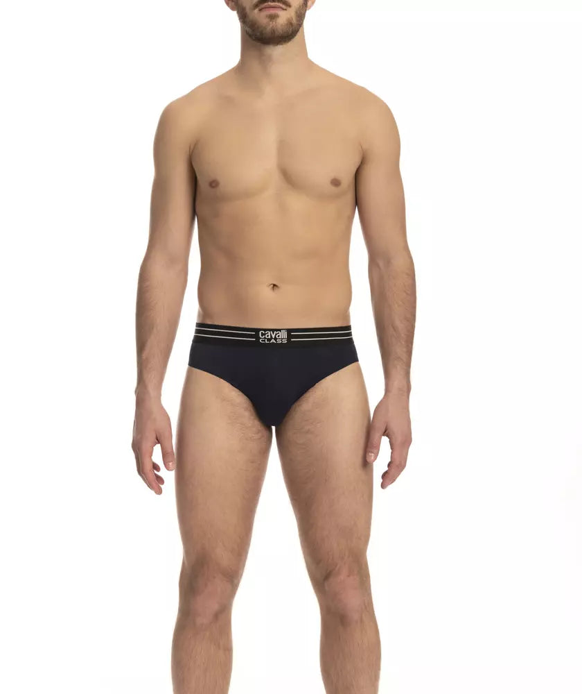 Cavalli Class Blue Cotton Men Underwear Pack | Regal Royce