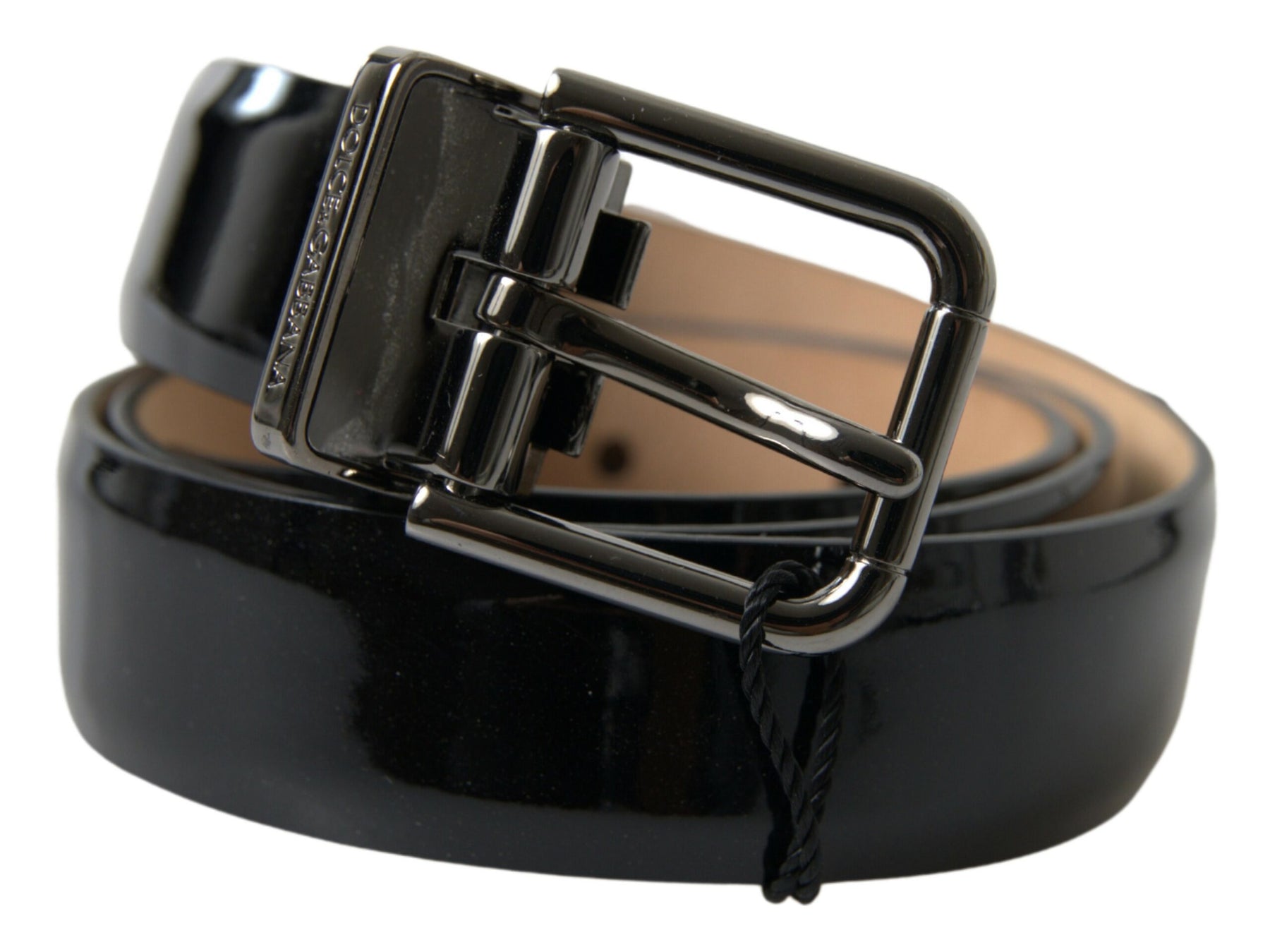 Dolce & Gabbana Black Calf Leather Metal Buckle Men Belt | Regal Royce