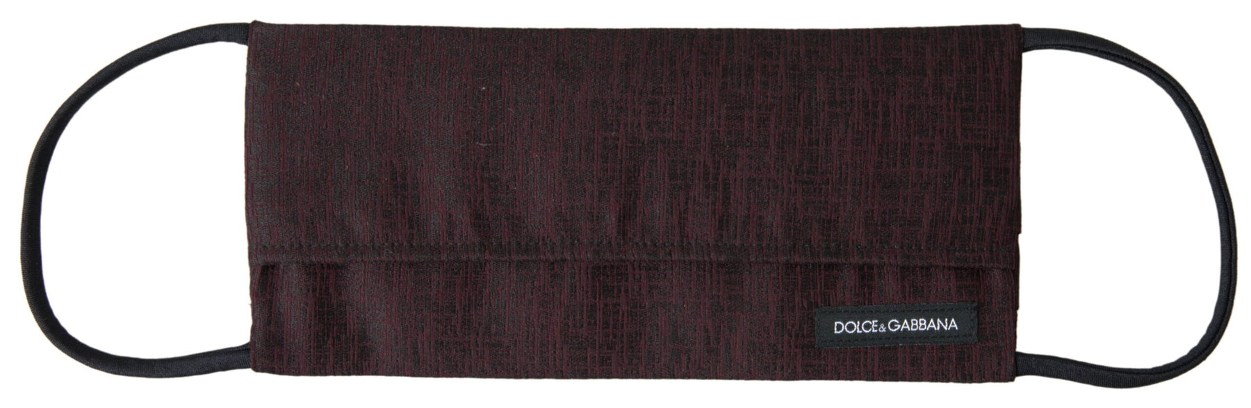 Dolce & Gabbana Maroon Pleated Elastic Ear Strap Face Mask | Regal Royce