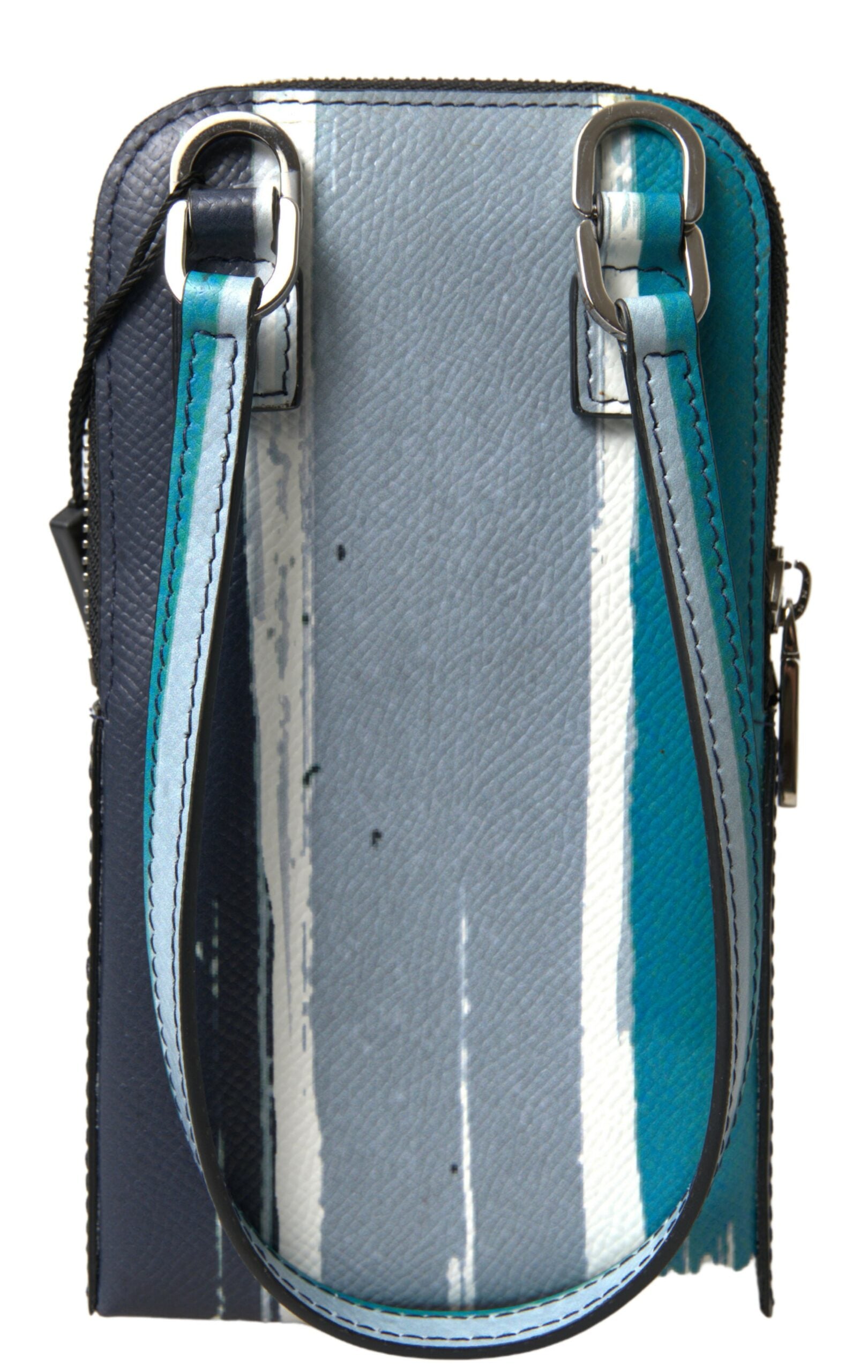 Dolce & Gabbana Blue Leather Purse Crossbody Sling Phone Bag Unisex | Regal Royce