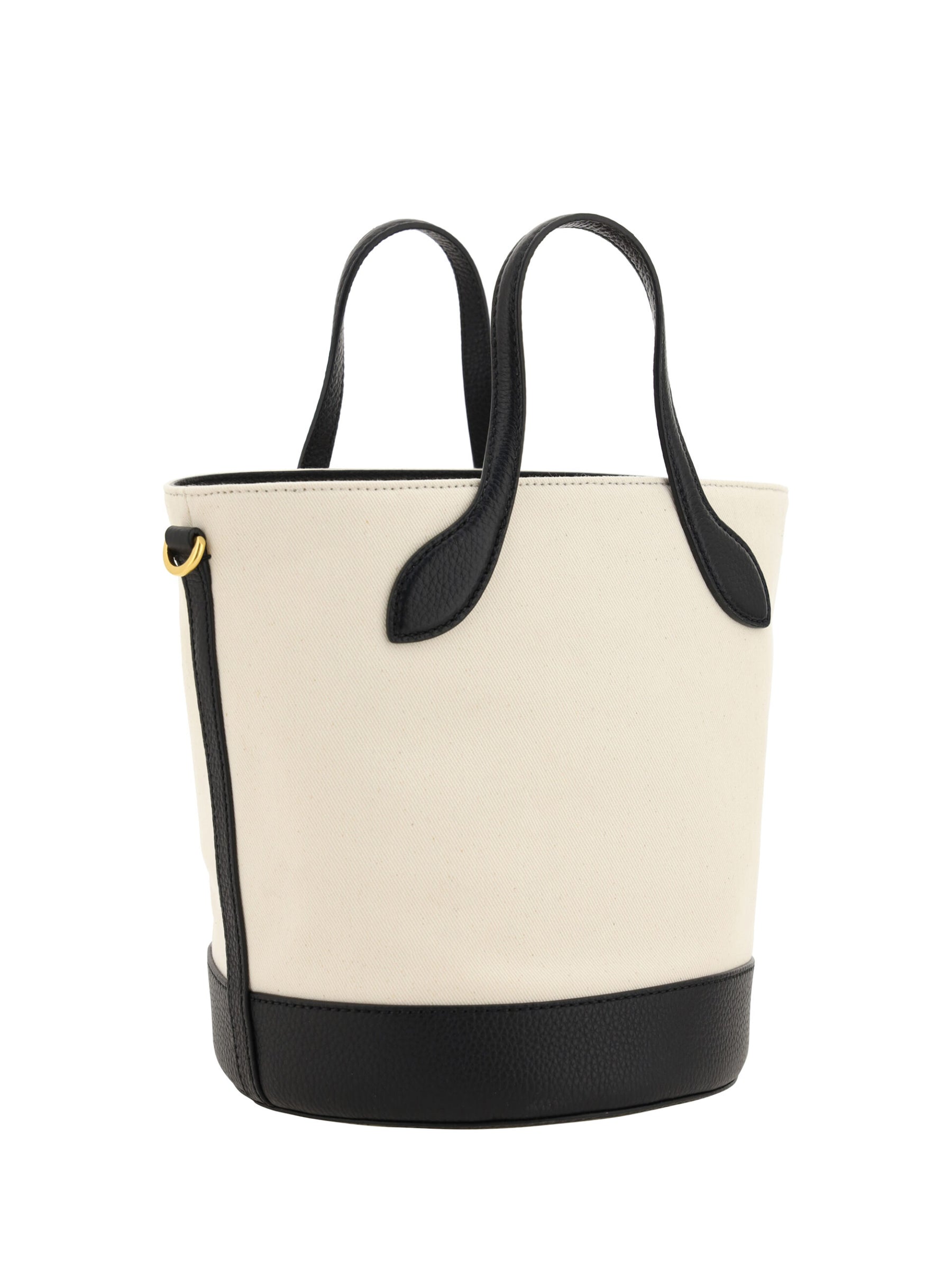 Bally White and Black Leather Bucket Bag | Regal Royce
