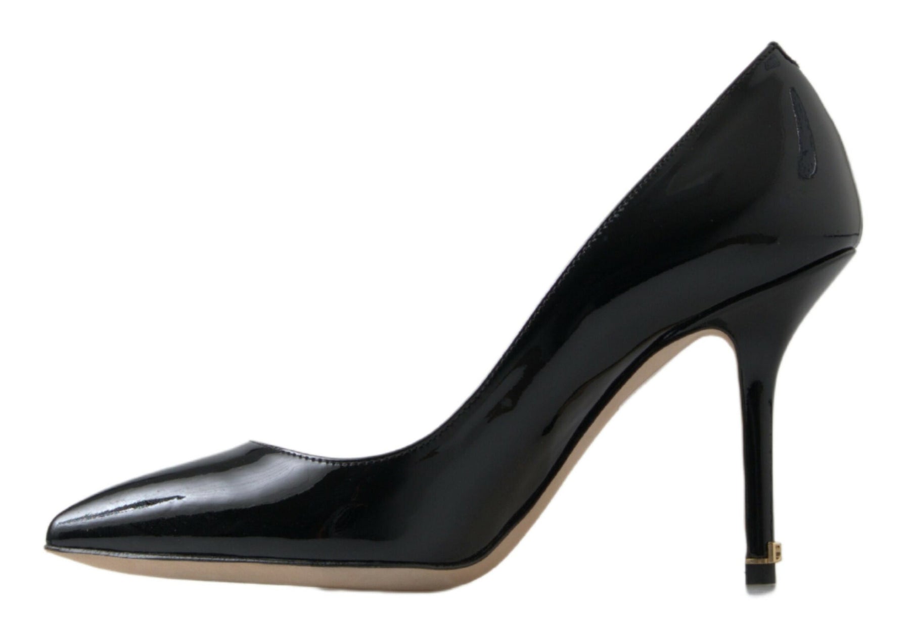 Dolce & Gabbana Black Patent Leather High Heels Pumps Shoes | Regal Royce