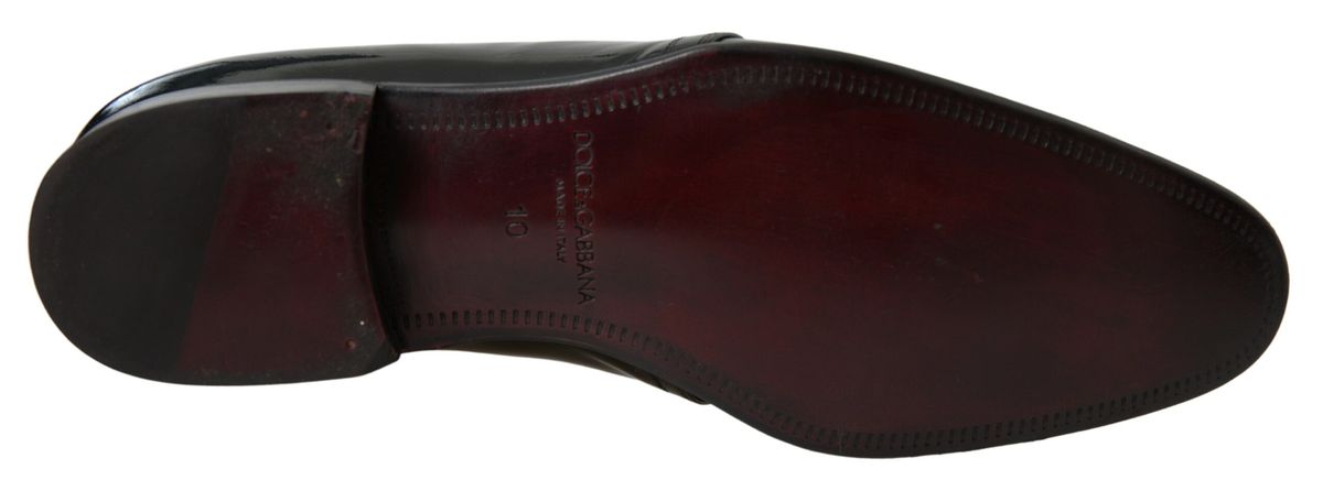 Dolce & Gabbana Black Patent Leather Formal Shoes | Regal Royce