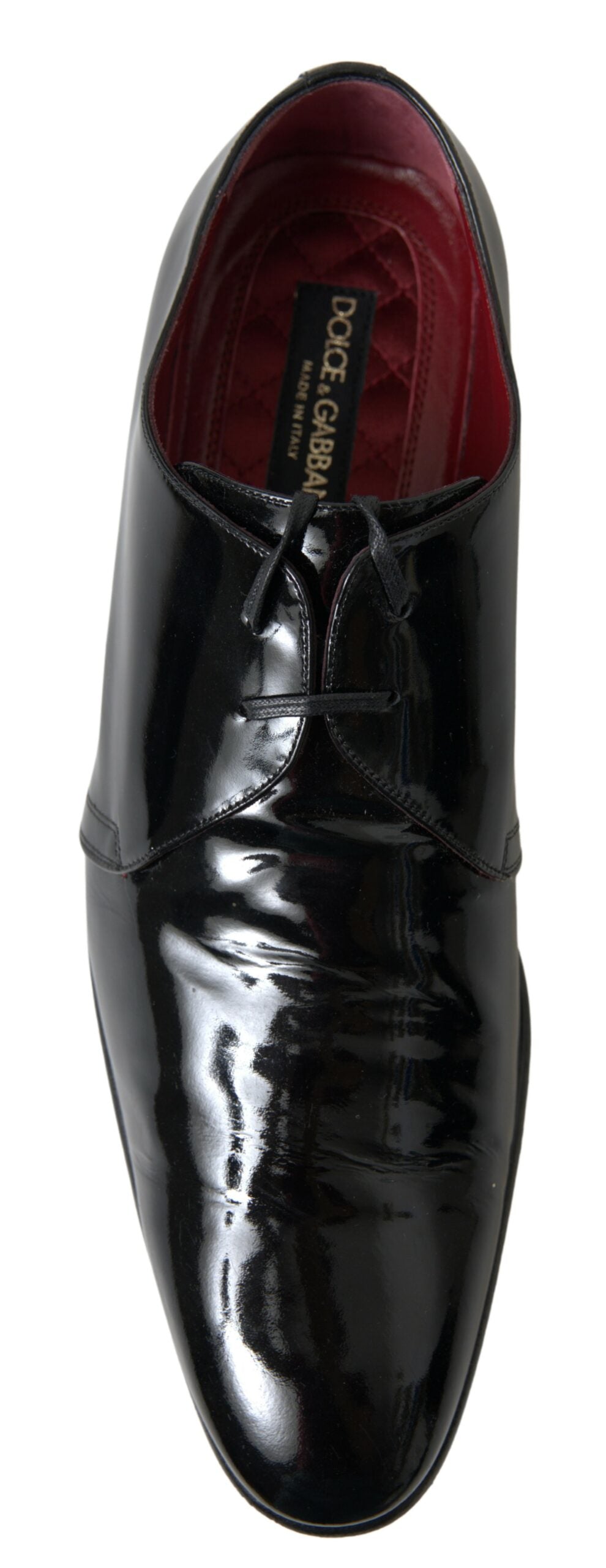Dolce & Gabbana Black Patent Leather Formal Shoes | Regal Royce