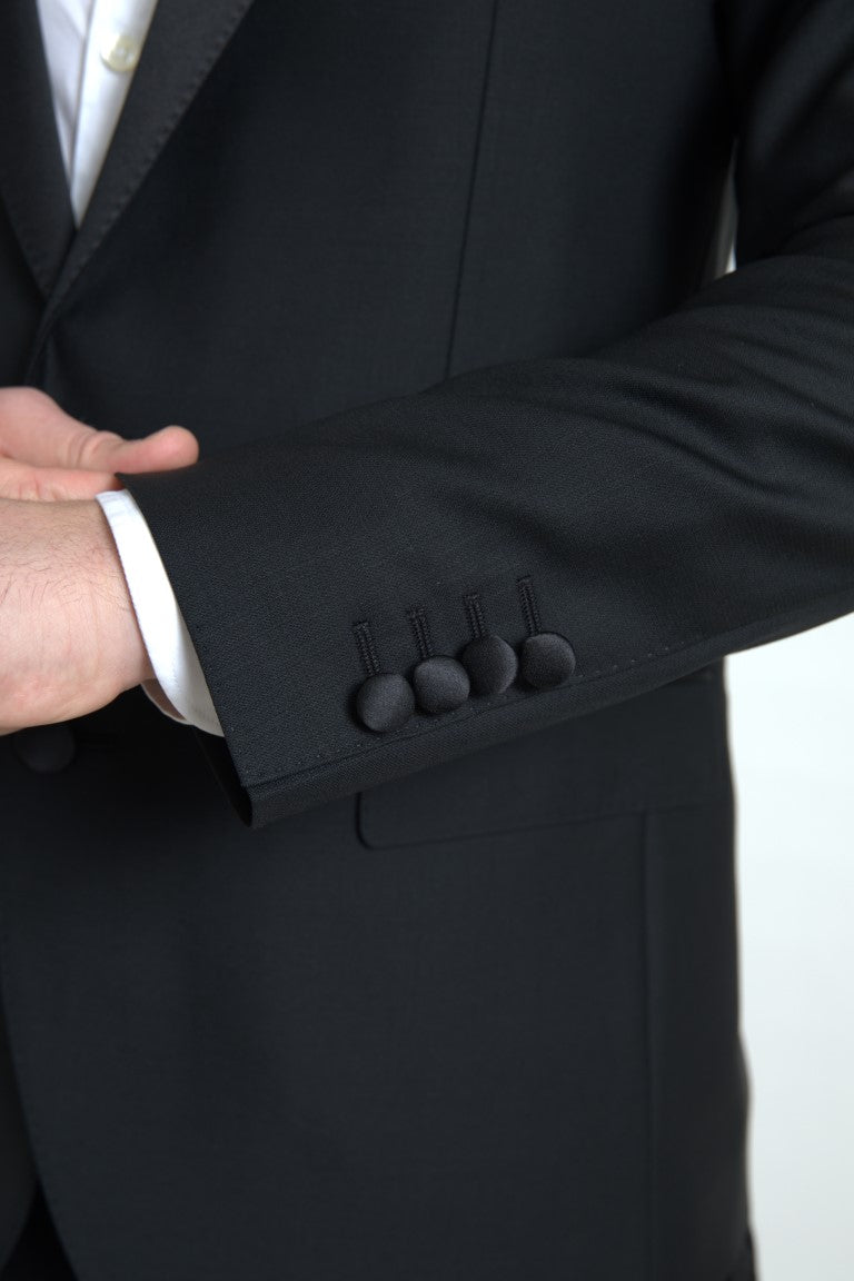 Dolce & Gabbana Black Wool Single Breasted MARTINI Blazer | Regal Royce