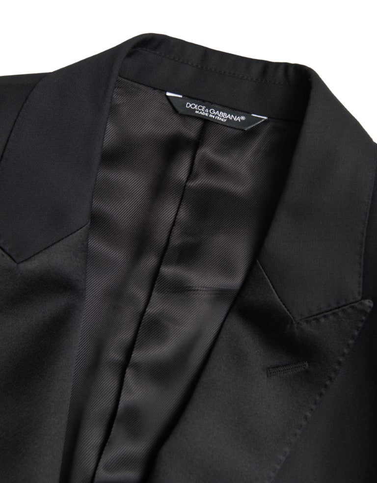Dolce & Gabbana Black Wool Single Breasted MARTINI Blazer | Regal Royce