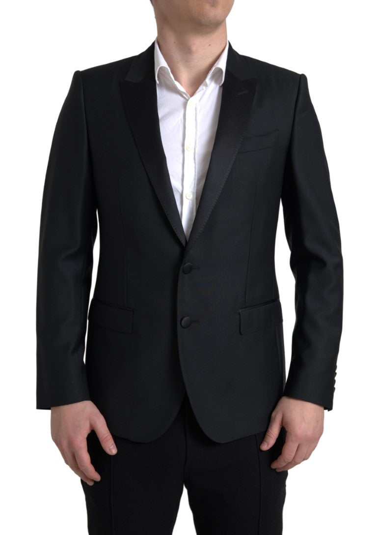 Dolce & Gabbana Black Wool Single Breasted MARTINI Blazer | Regal Royce