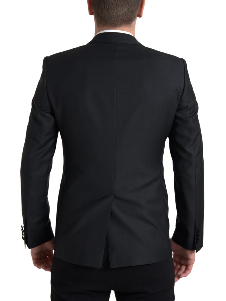 Dolce & Gabbana Black Wool Single Breasted MARTINI Blazer | Regal Royce