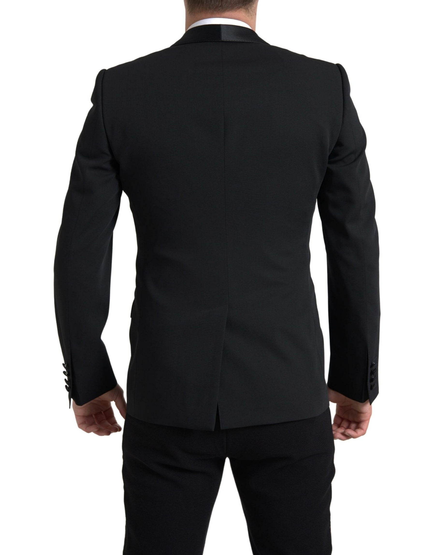 Dolce & Gabbana Black Wool Single Breasted MARTINI Blazer | Regal Royce