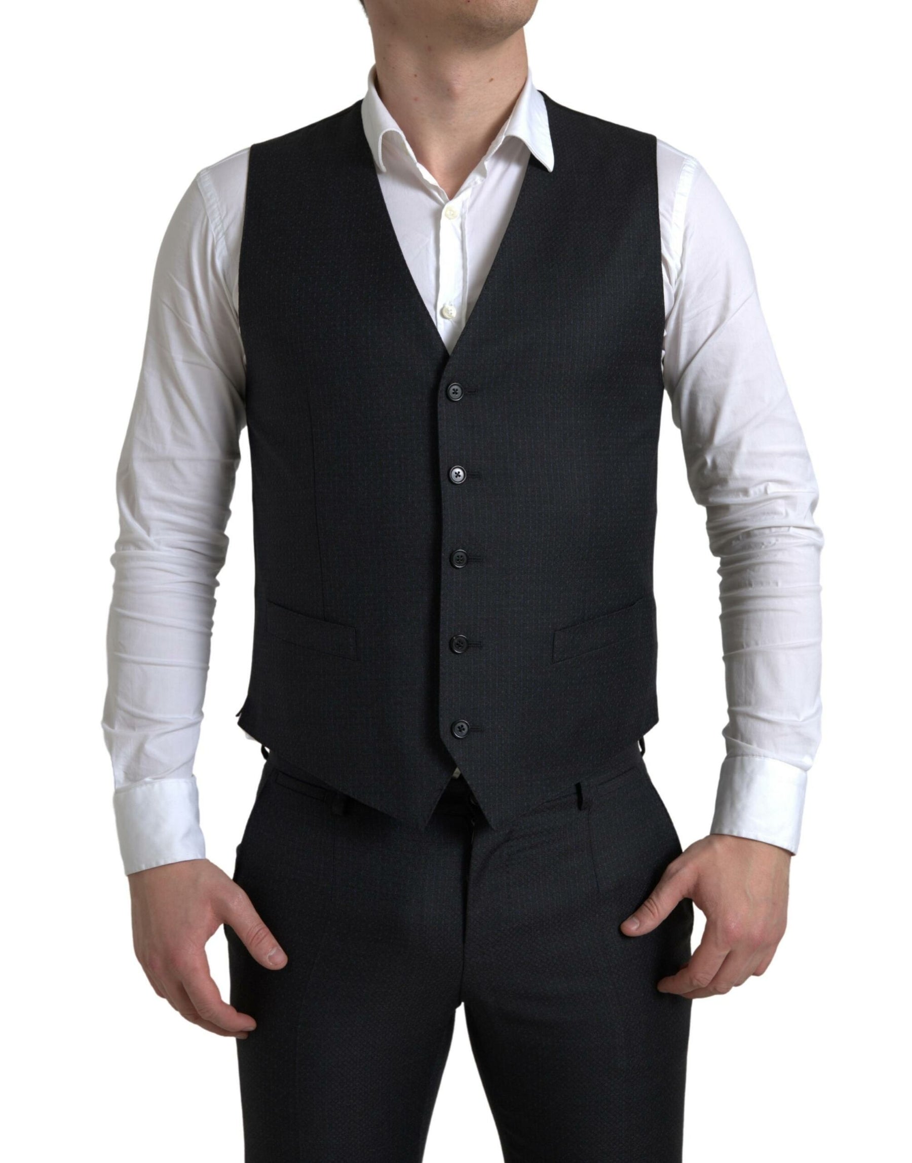 Dolce & Gabbana Black 3 Piece Single Breasted MARTINI Suit | Regal Royce