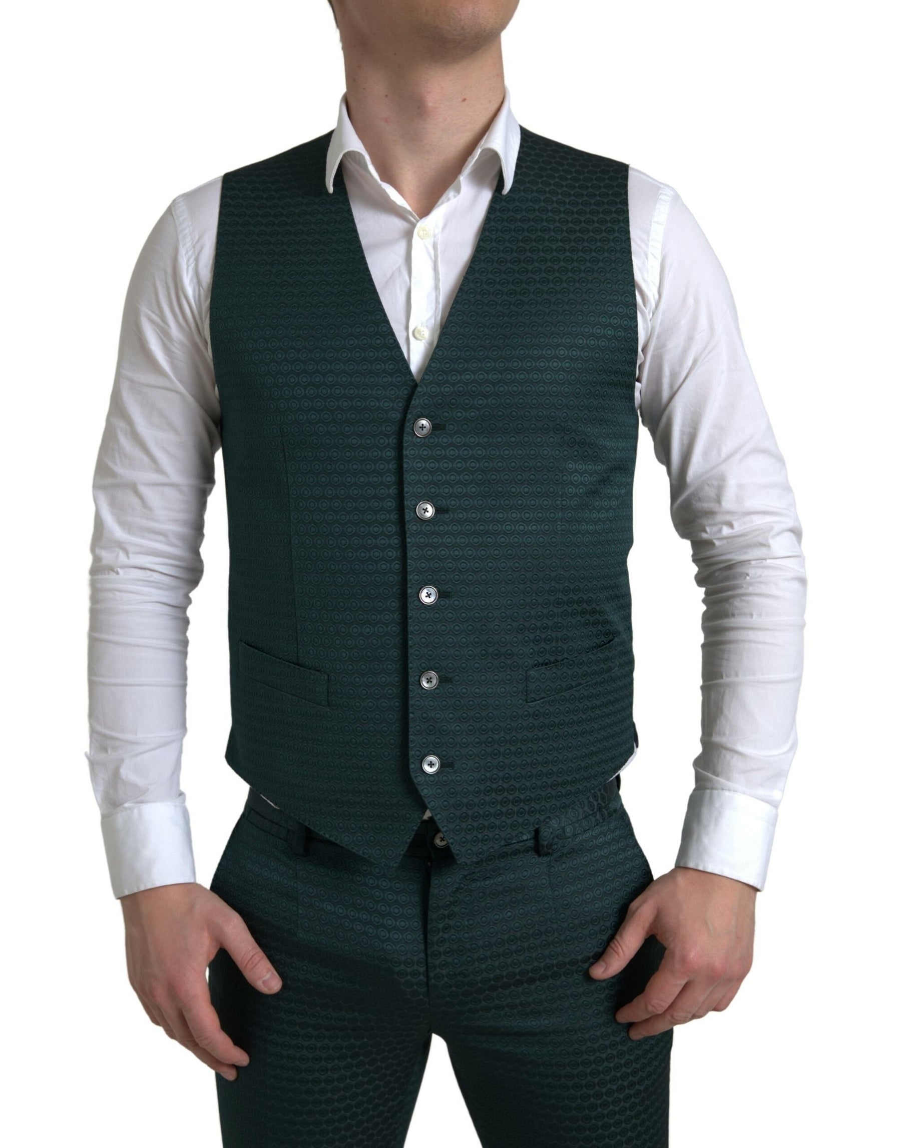 Dolce & Gabbana Green 3 Piece Single Breasted MARTINI Suit | Regal Royce