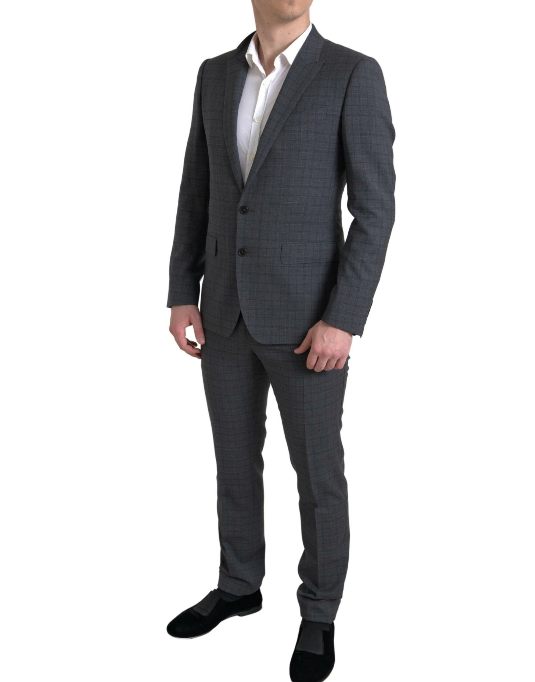 Dolce & Gabbana Gray 2 Piece Single Breasted MARTINI Suit | Regal Royce