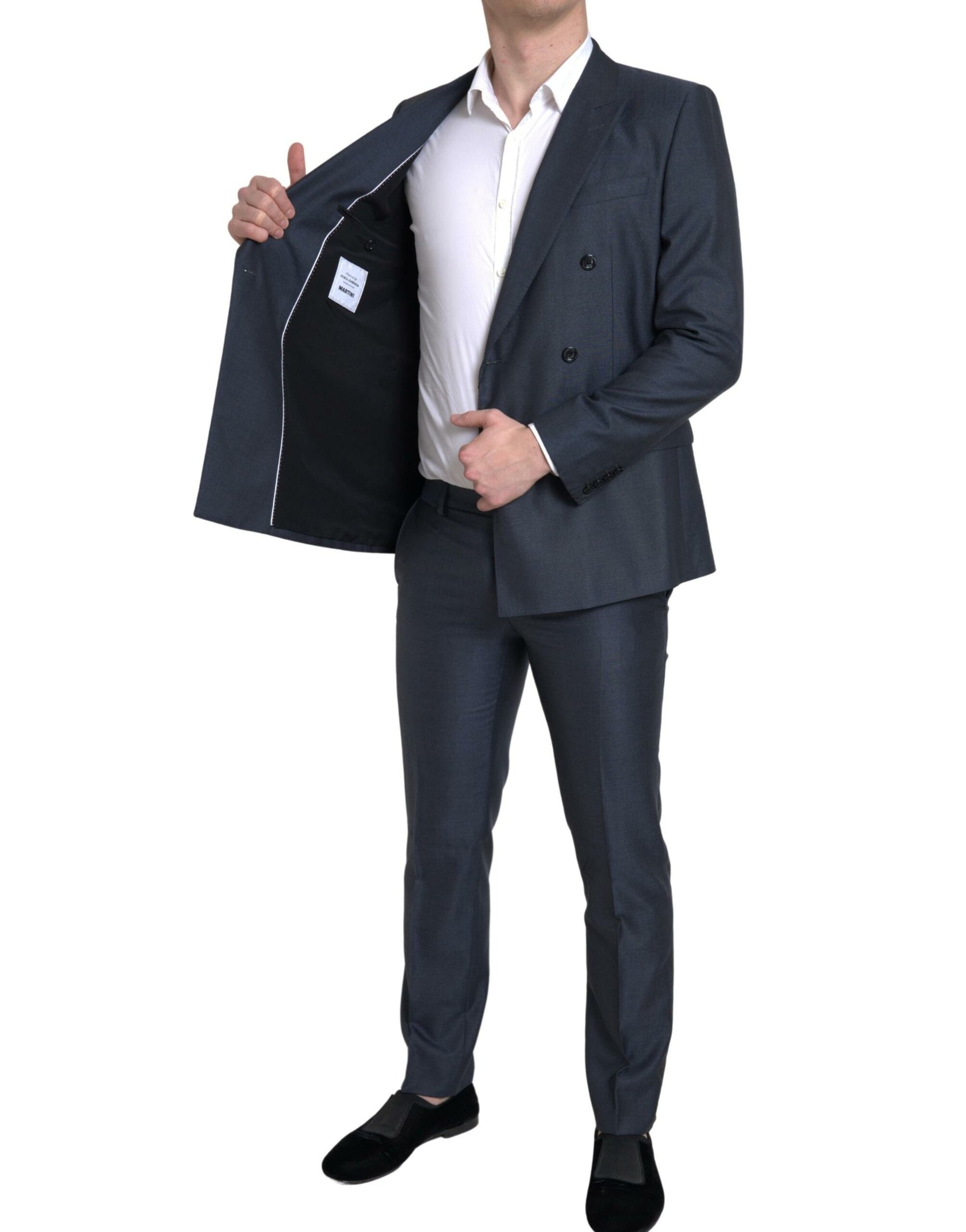 Dolce & Gabbana Blue 2 Piece Double Breasted MARTINI Suit | Regal Royce