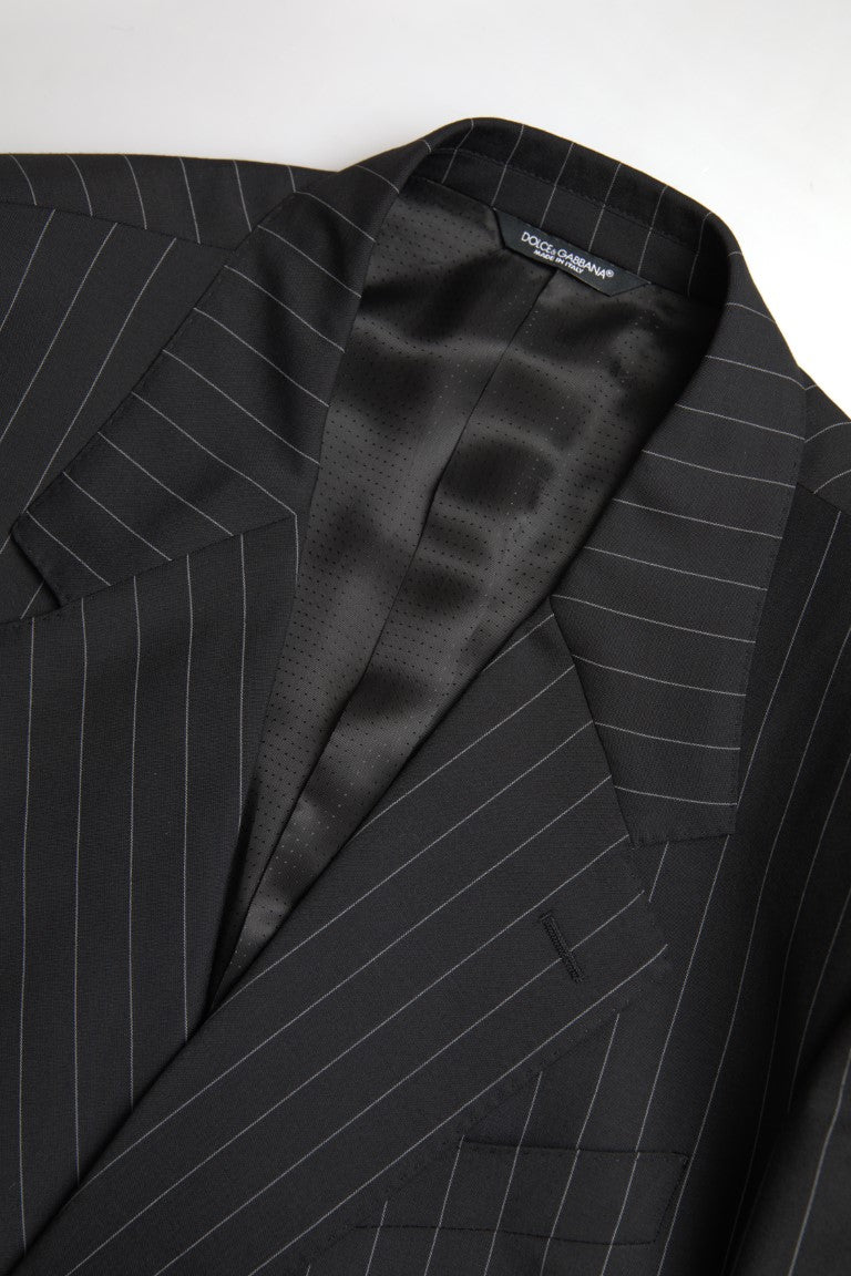 Dolce & Gabbana Black Stripe Single Breasted SICILIA Blazer | Regal Royce