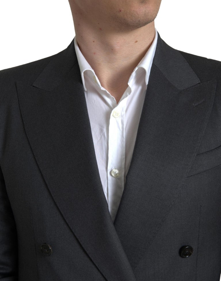 Dolce & Gabbana Gray 2 Piece Double Breasted SICILIA Suit | Regal Royce