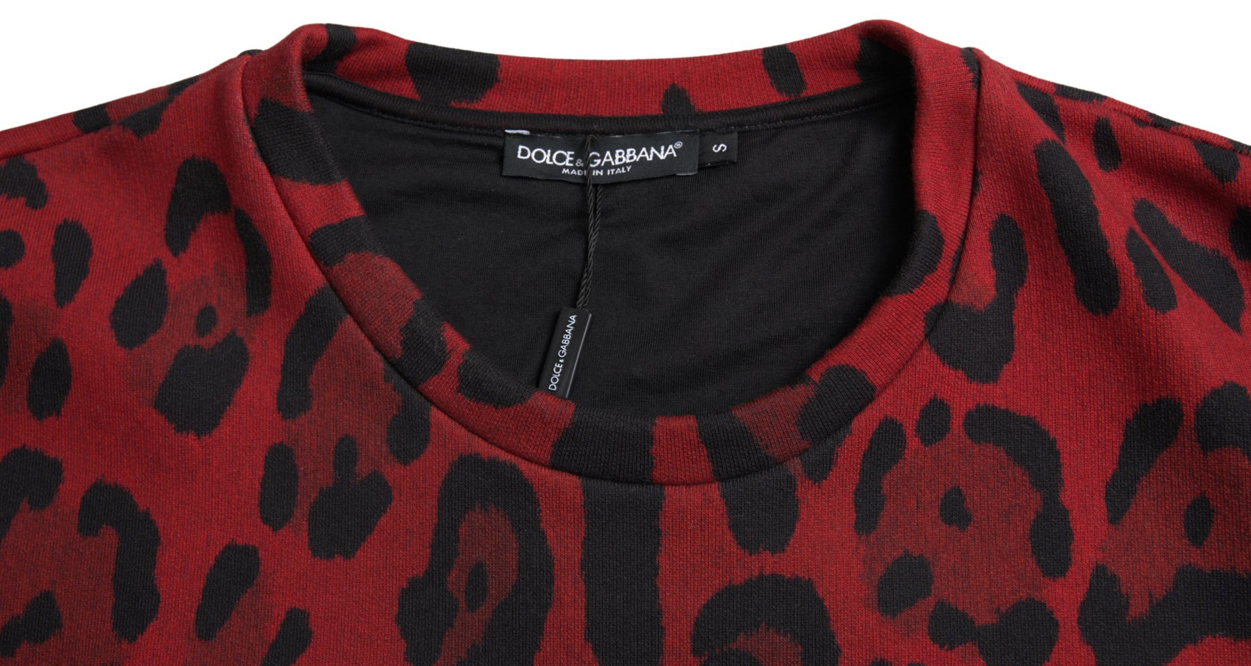Dolce & Gabbana Red Leopard Cotton Sleeveless Tank T-shirt | Regal Royce