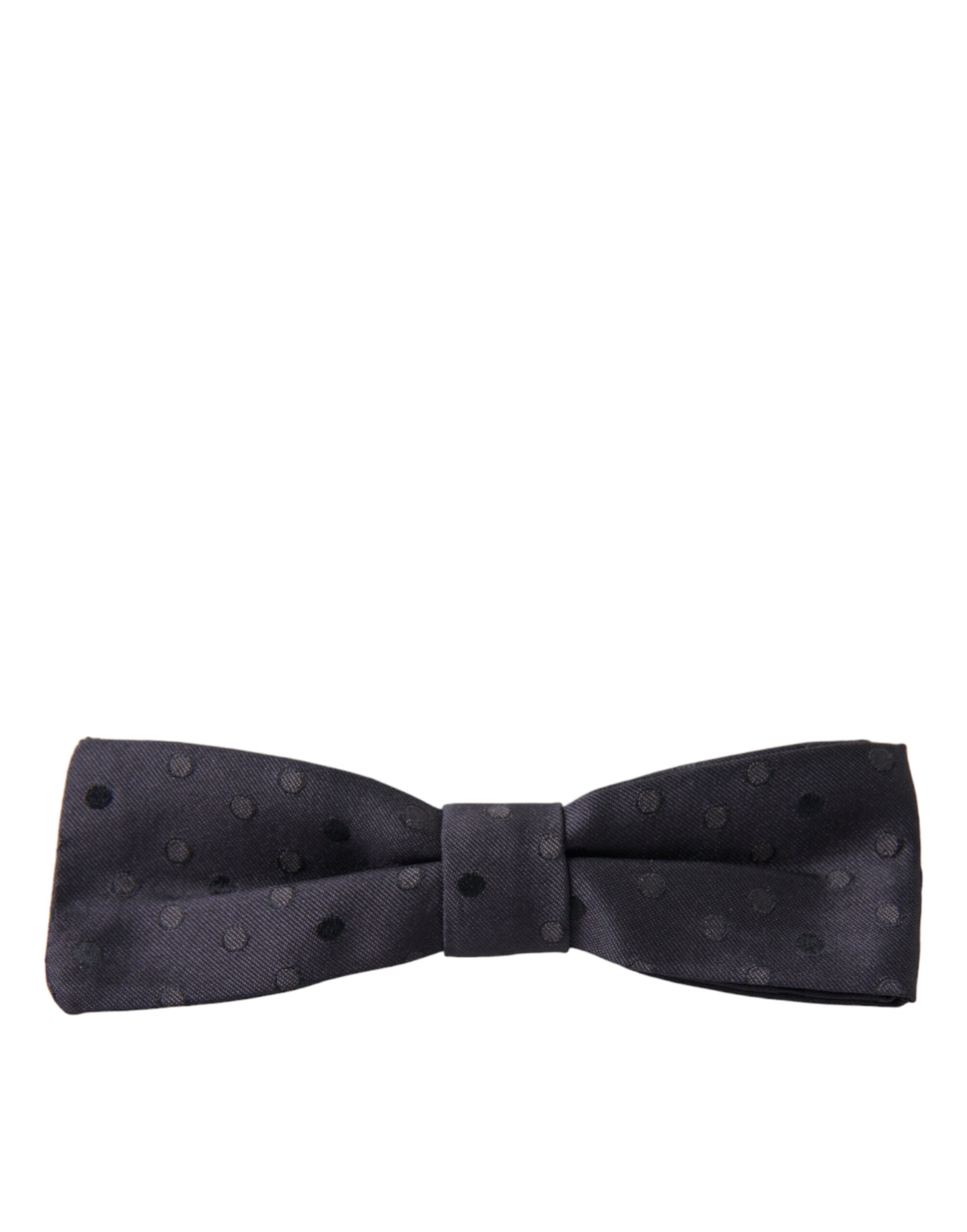 Dolce & Gabbana Blue Polka Dot Silk Adjustable Neck Men Papillon Bow Tie | Regal Royce