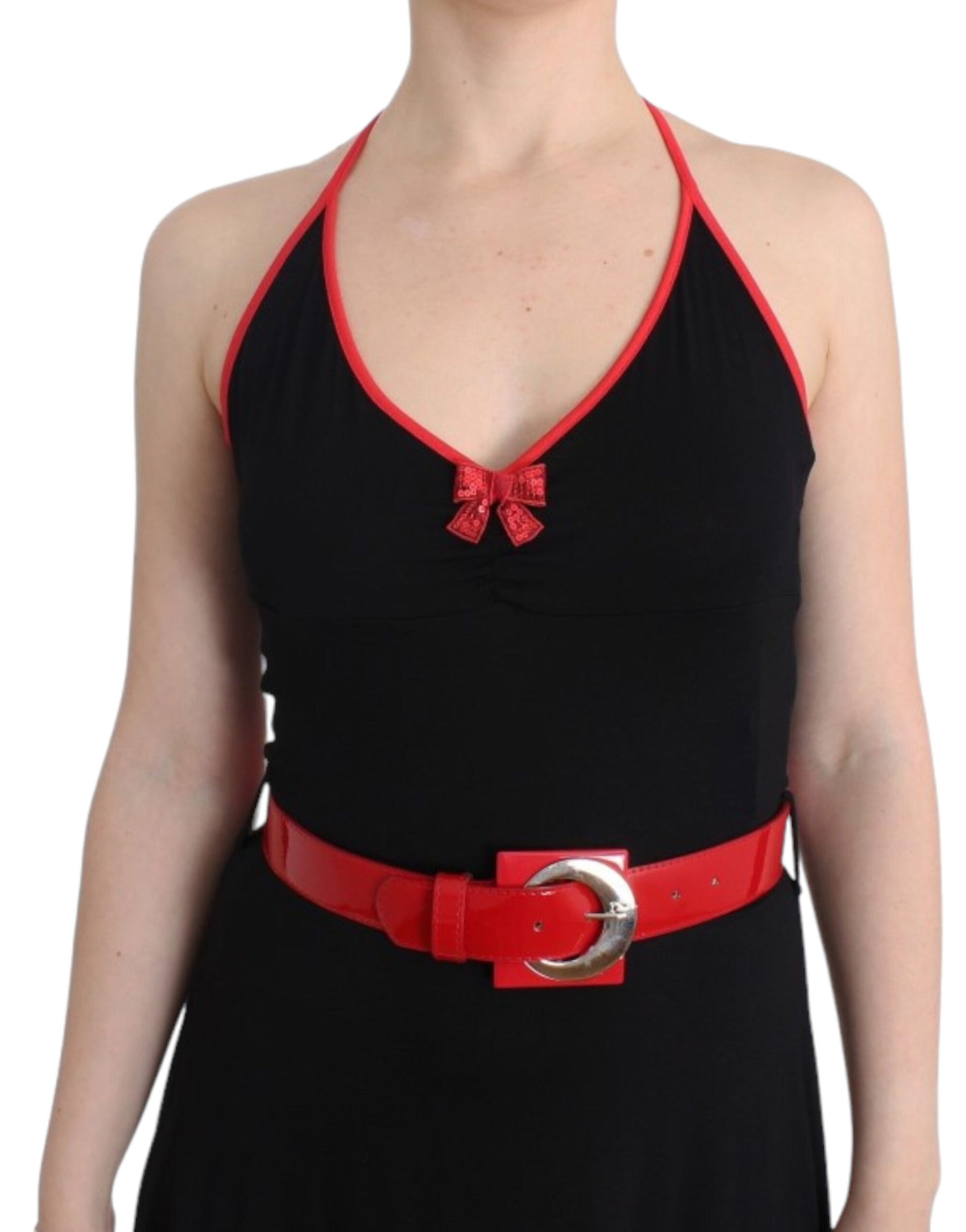 Roccobarocco Black belted palladio dress | Regal Royce