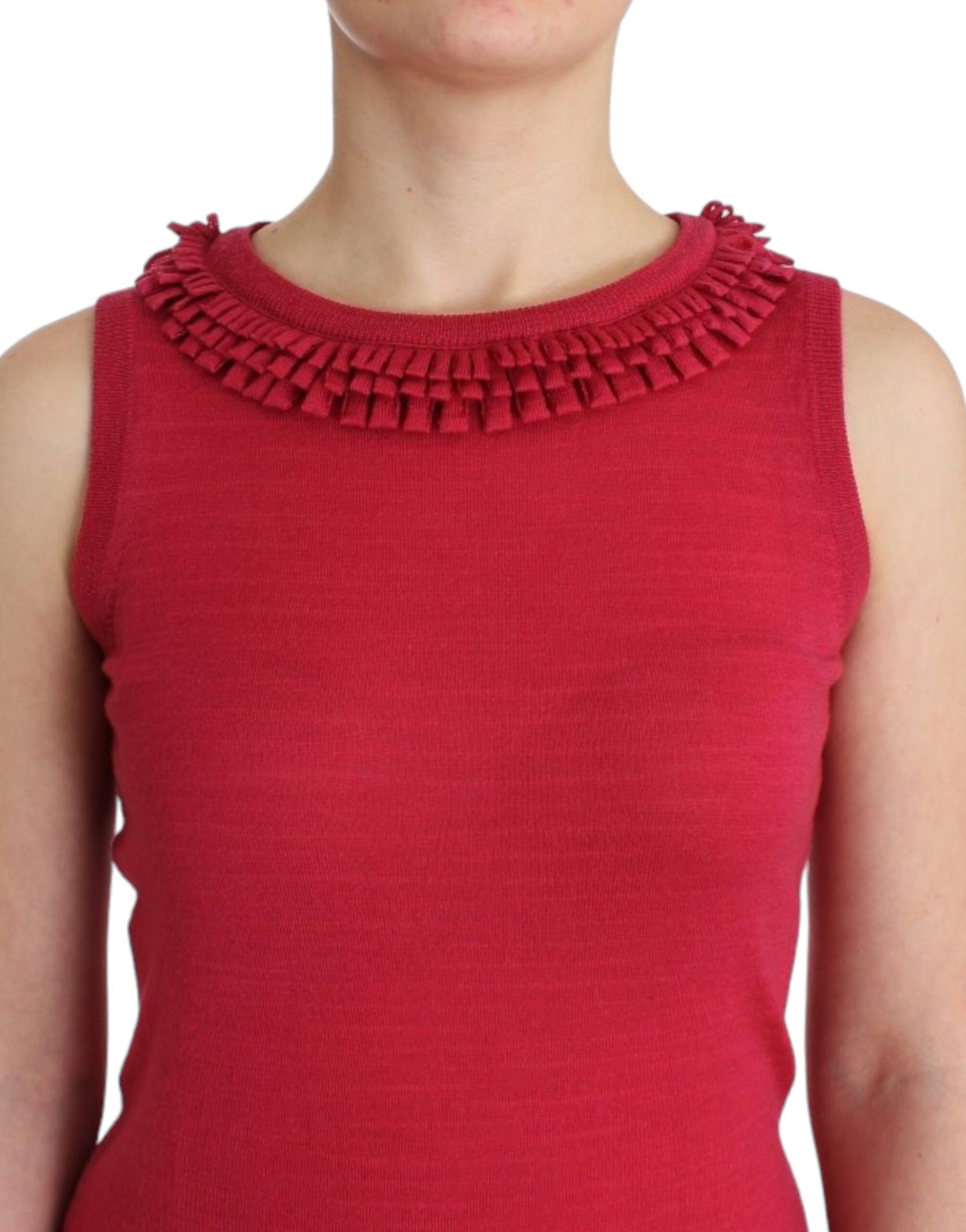 John Galliano Pink wool knit top | Regal Royce