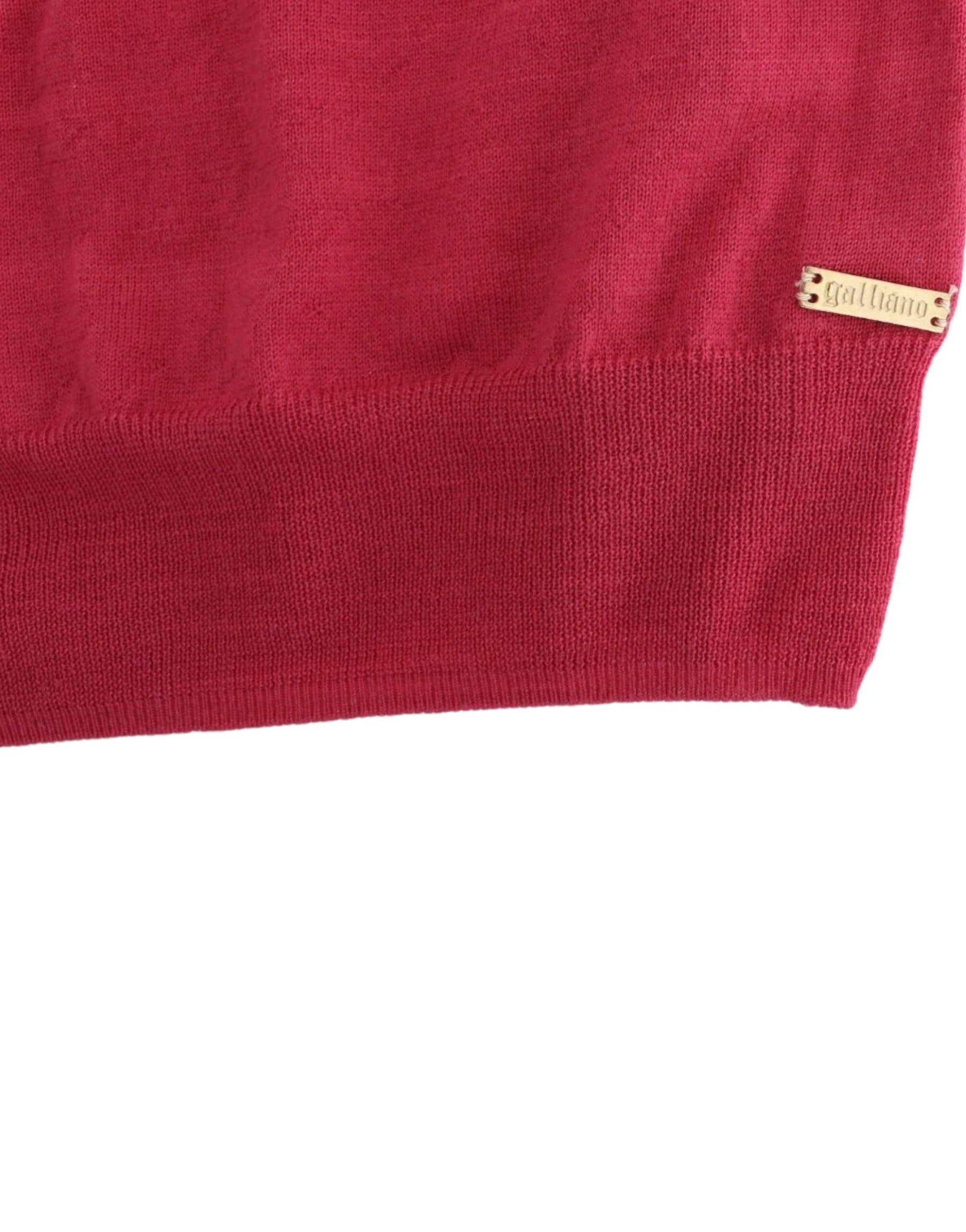 John Galliano Pink wool knit top | Regal Royce