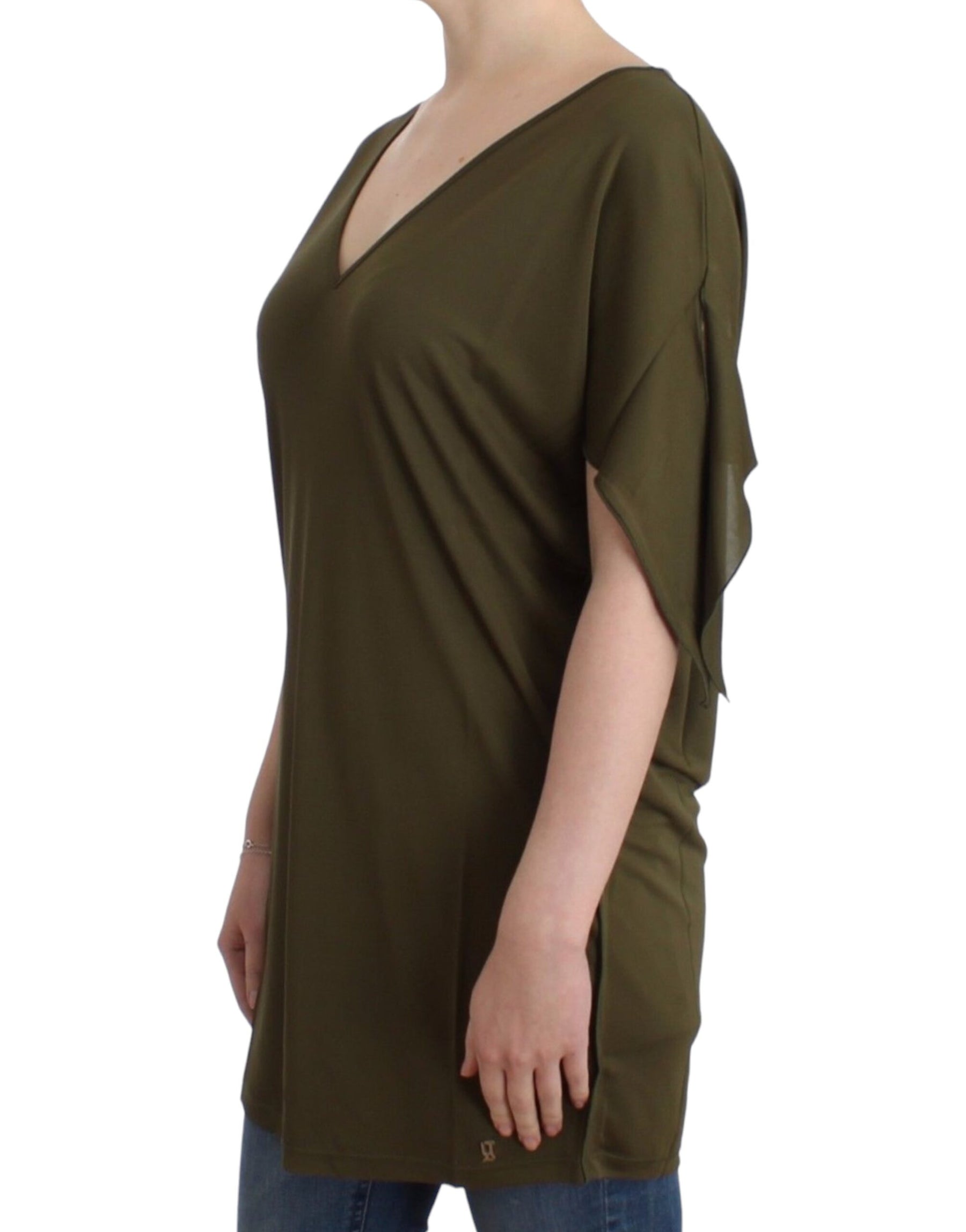 John Galliano Green shortsleeved blouse top | Regal Royce