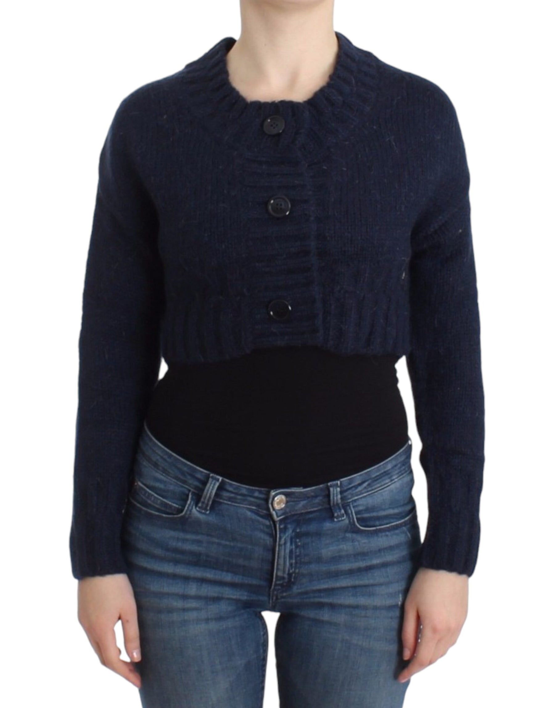 John Galliano Blue cropped cardigan | Regal Royce
