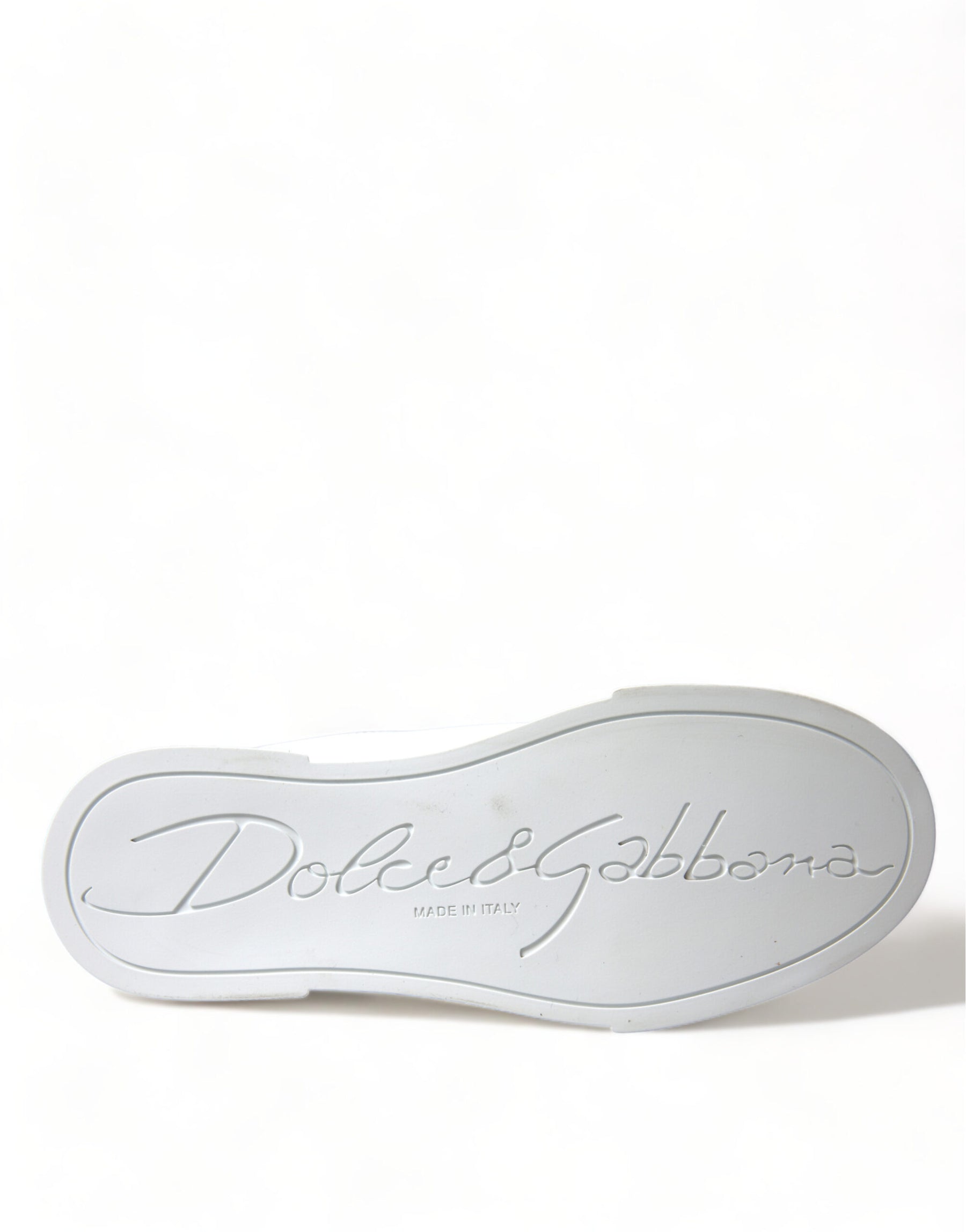 Dolce & Gabbana White Love Patch Portofino Classic Sneakers Shoes | Regal Royce