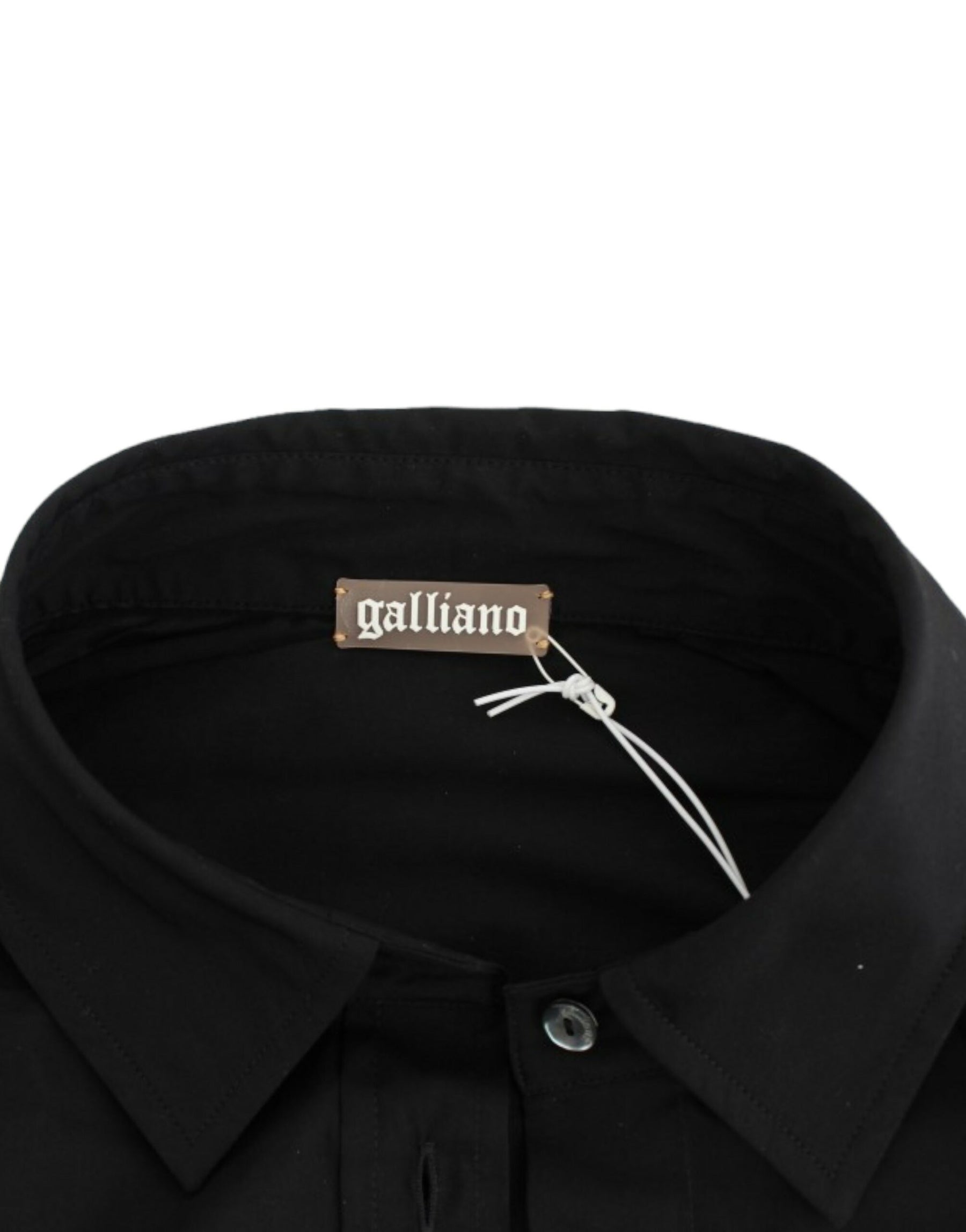 John Galliano Black cotton shirt top | Regal Royce