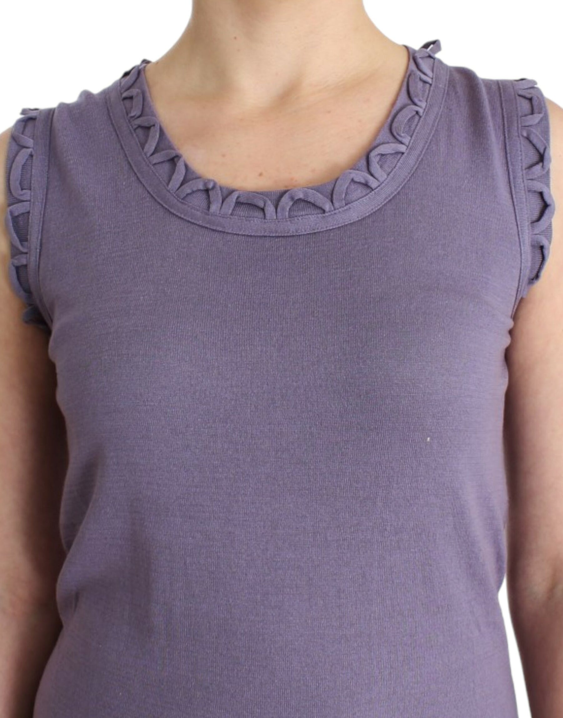 John Galliano Purple cotton jersey dress | Regal Royce