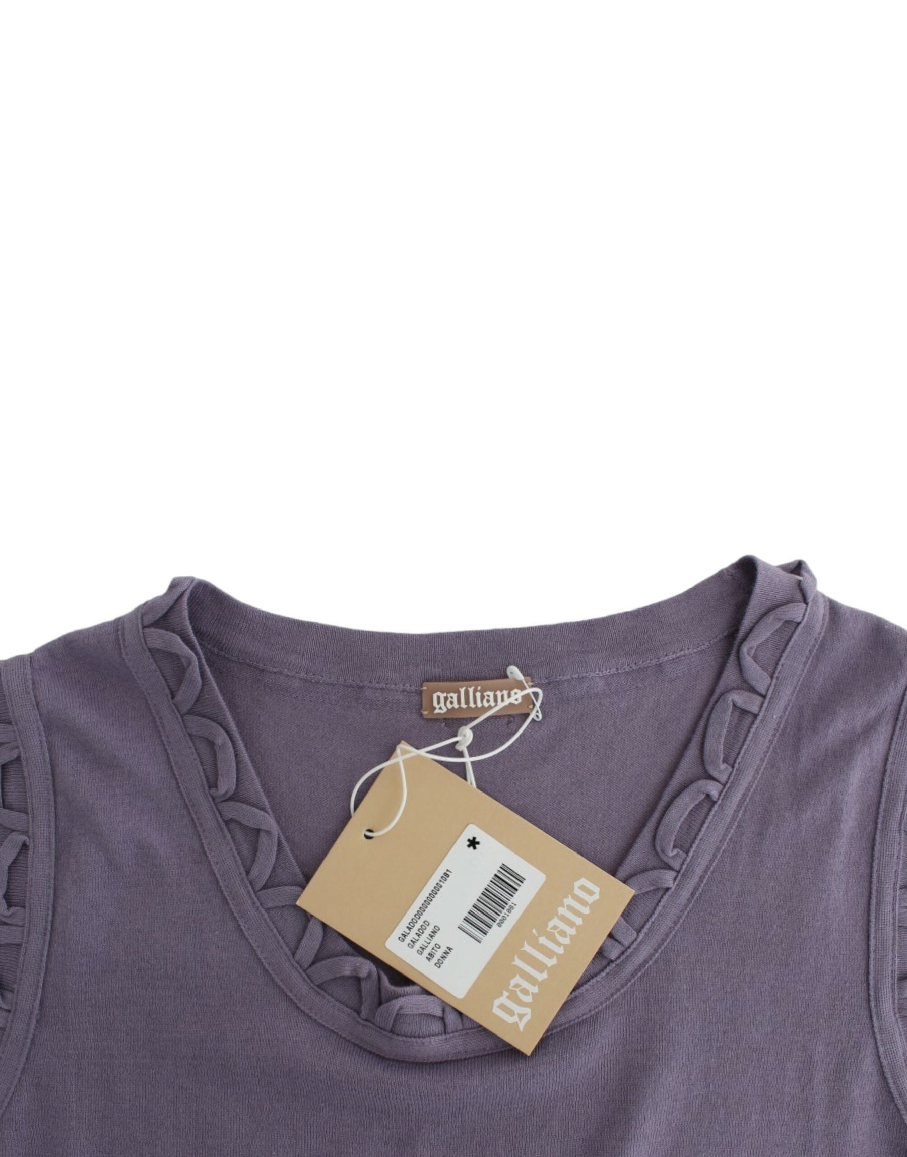 John Galliano Purple cotton jersey dress | Regal Royce