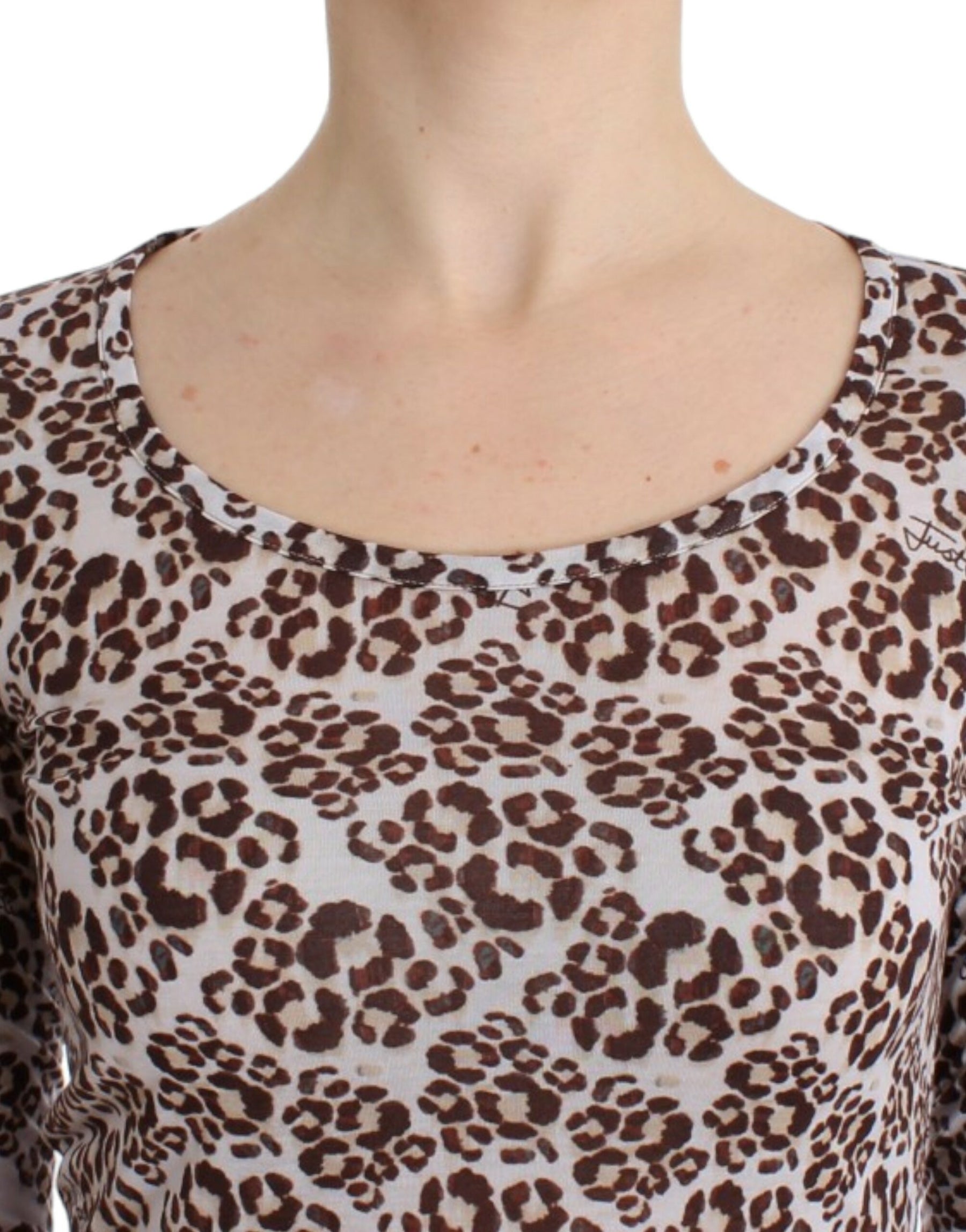 Cavalli Brown longsleeved lace top | Regal Royce