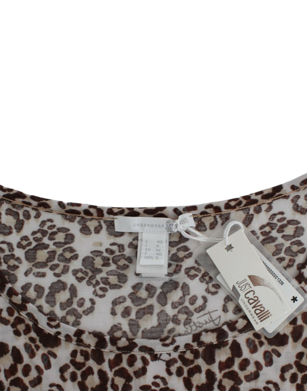 Cavalli Brown longsleeved lace top