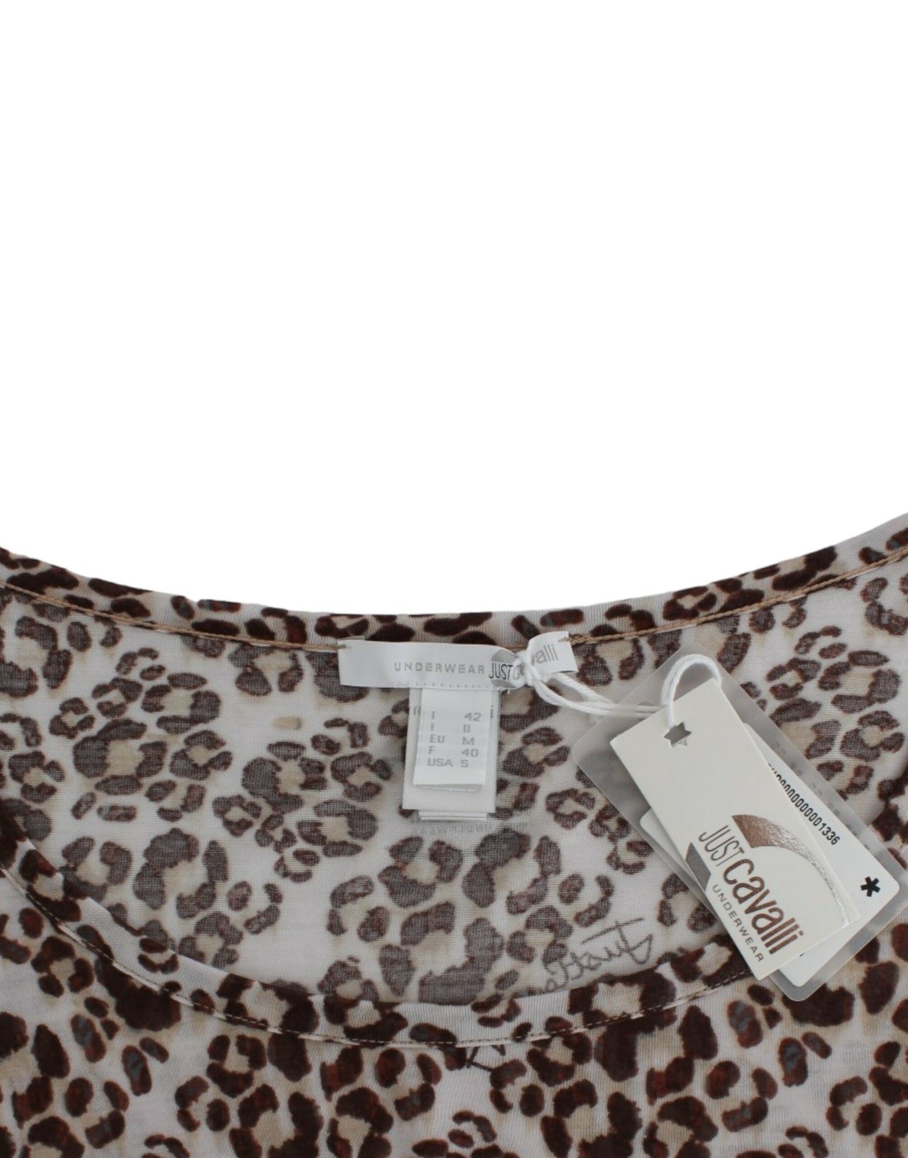 Cavalli Brown longsleeved lace top | Regal Royce