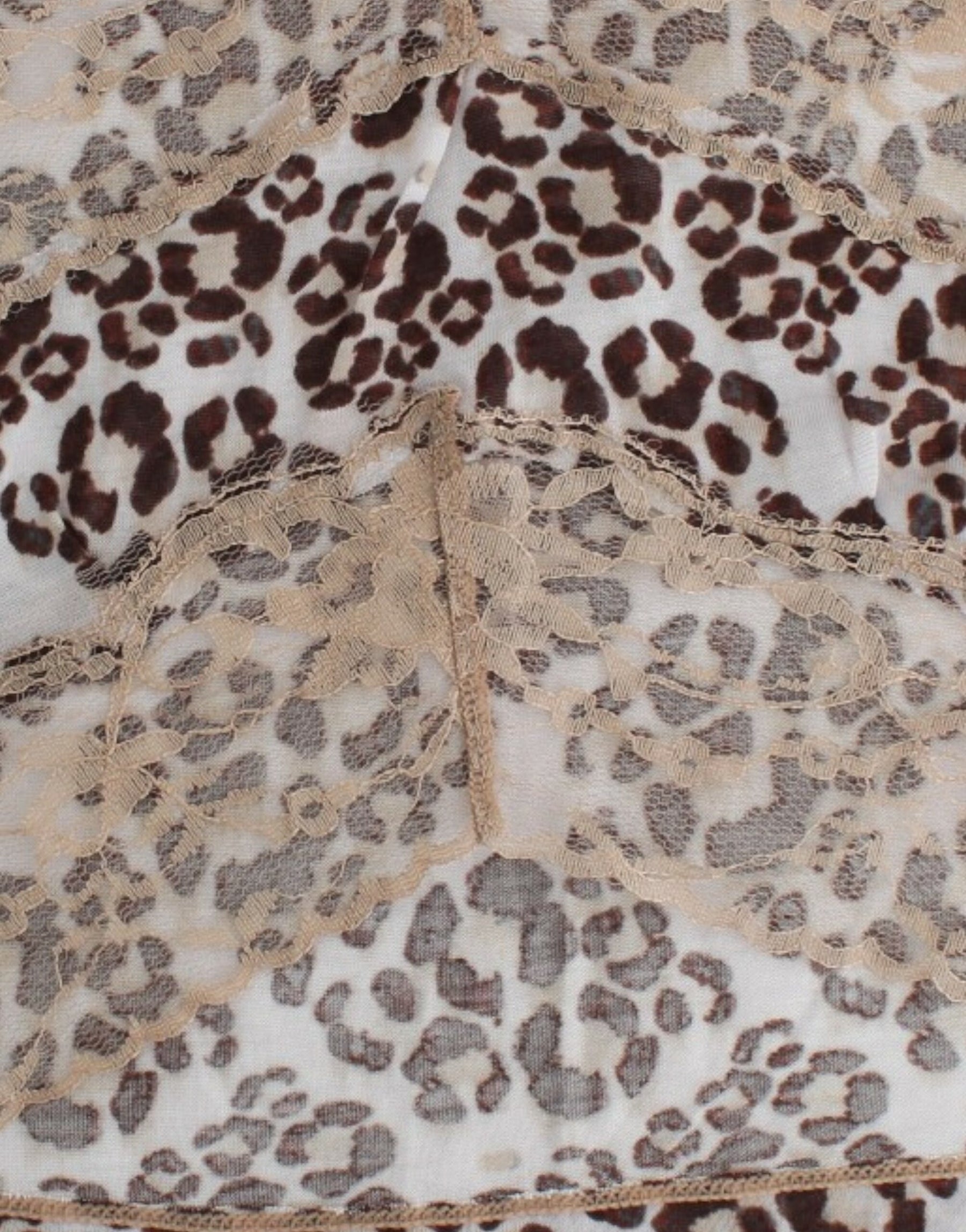 Cavalli Brown longsleeved lace top | Regal Royce