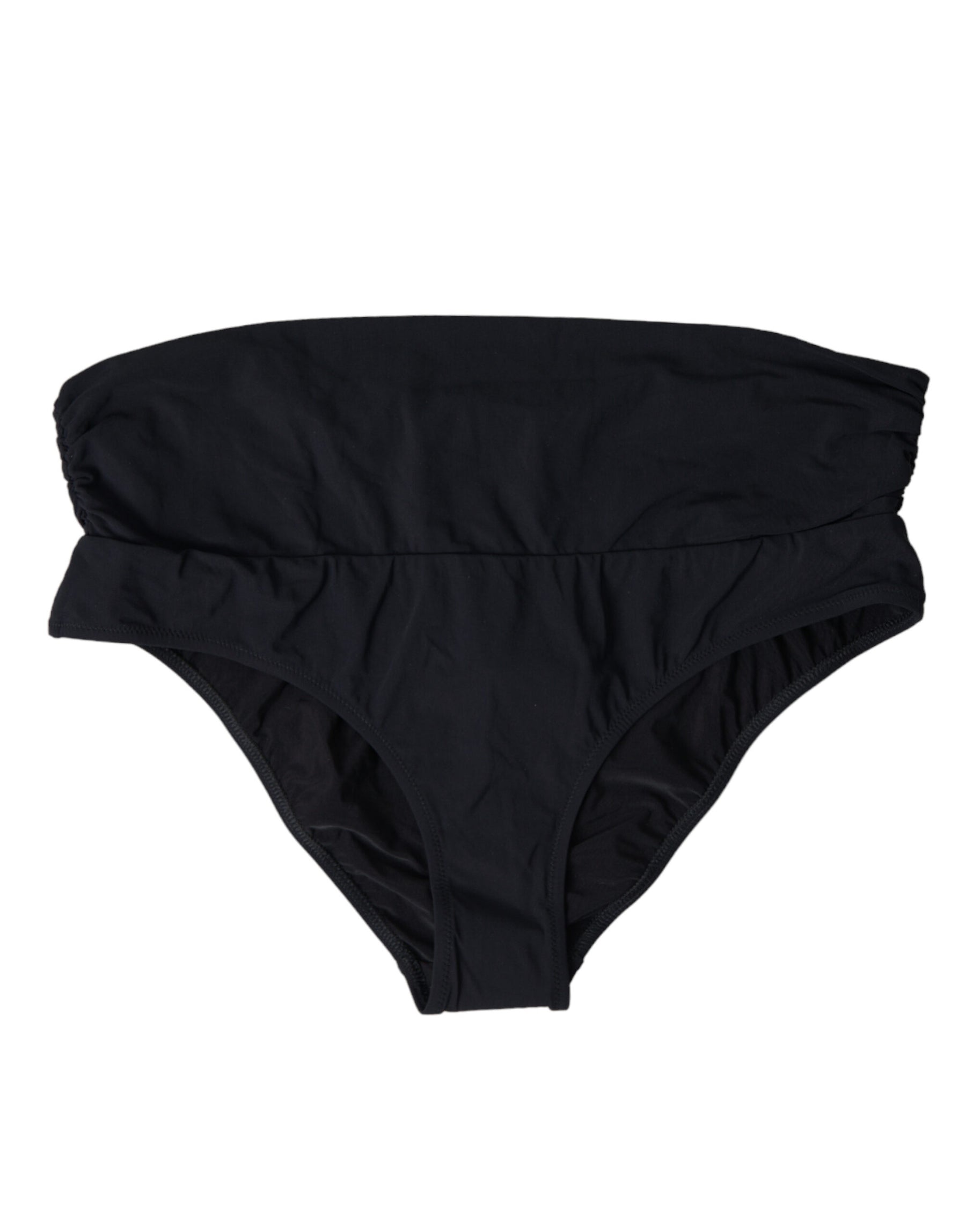 Dolce & Gabbana Black Nylon Stretch Swimwear Slip Bottom Bikini | Regal Royce