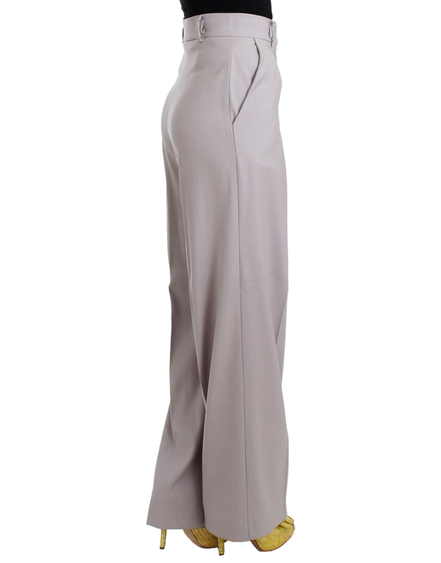 Cavalli Gray high waist pants | Regal Royce