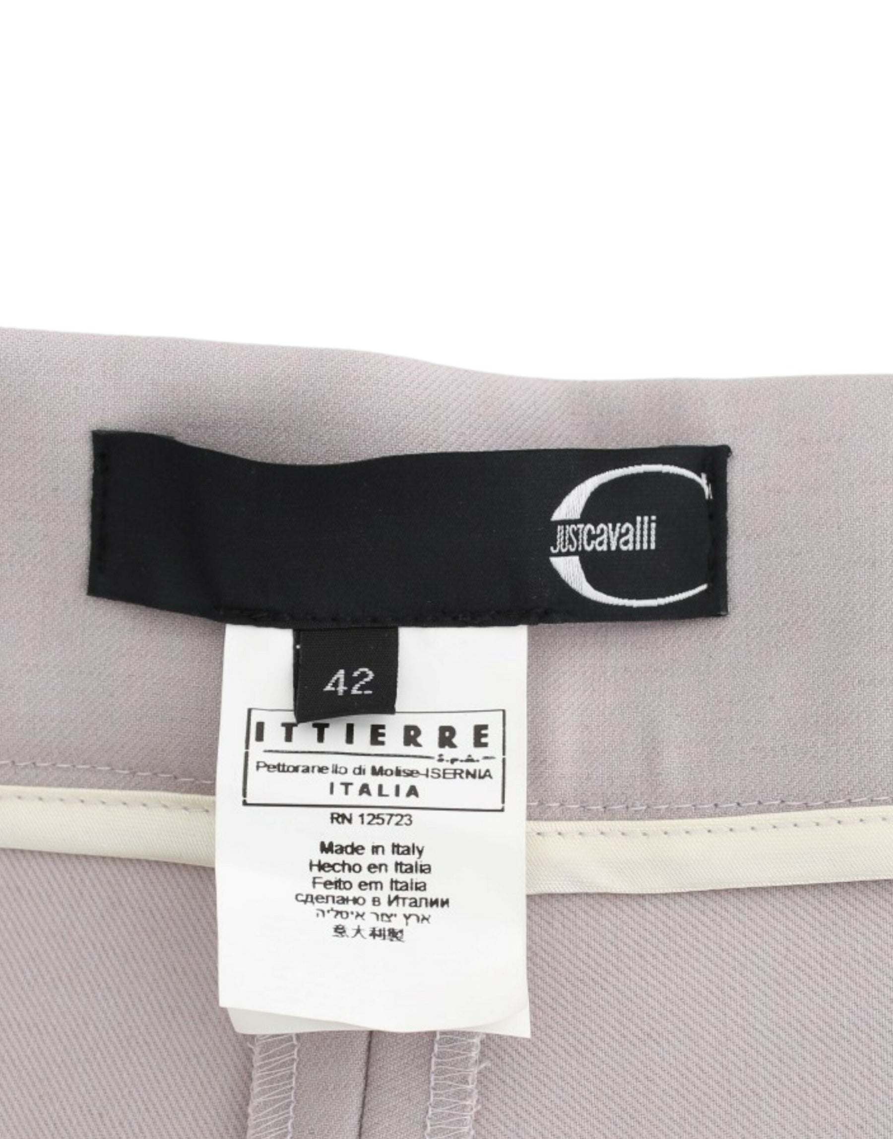 Cavalli Gray high waist pants | Regal Royce